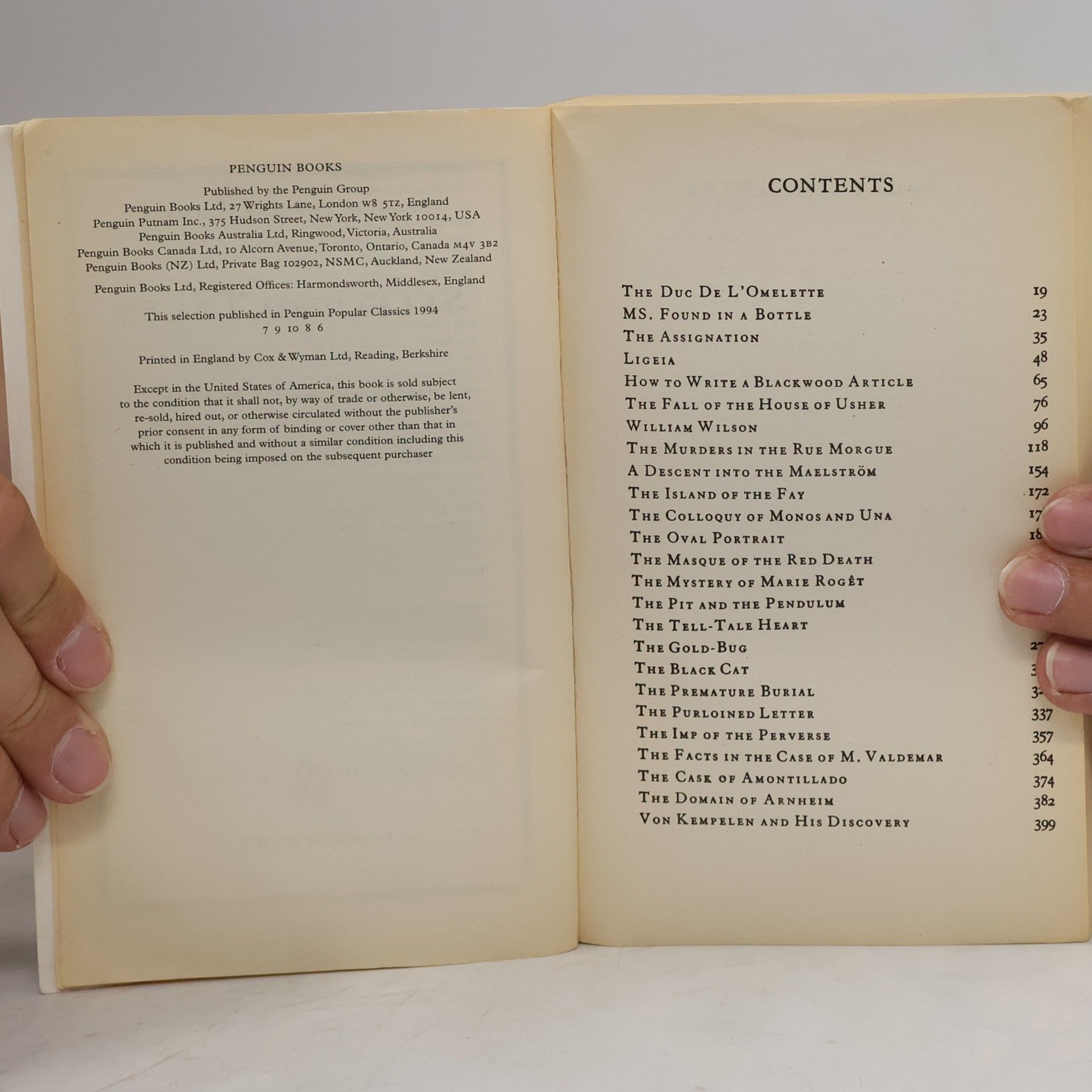 Edgar Allan Poe Selected Tales