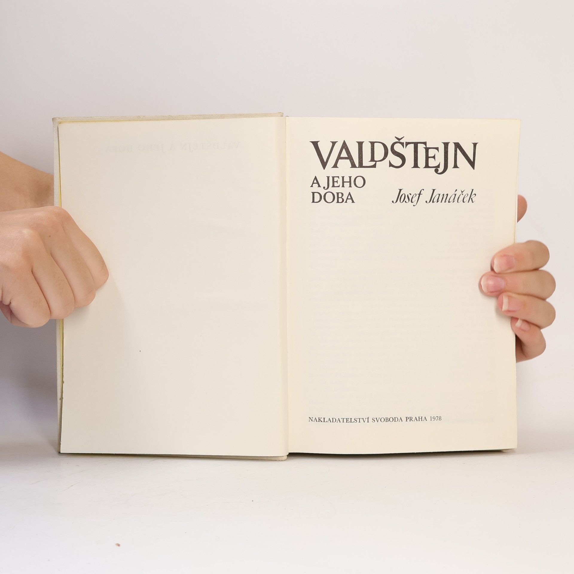 Josef Janáček Valdštejn a jeho doba