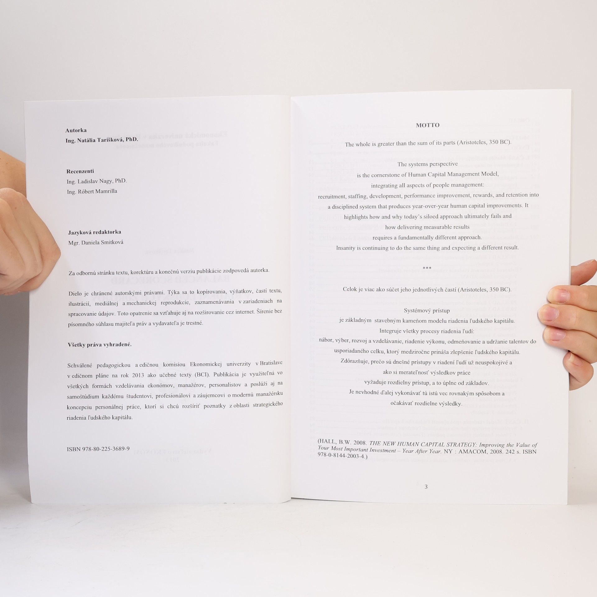Natália Tarišková Balanced Scorecard v riadení ľudských zdrojov