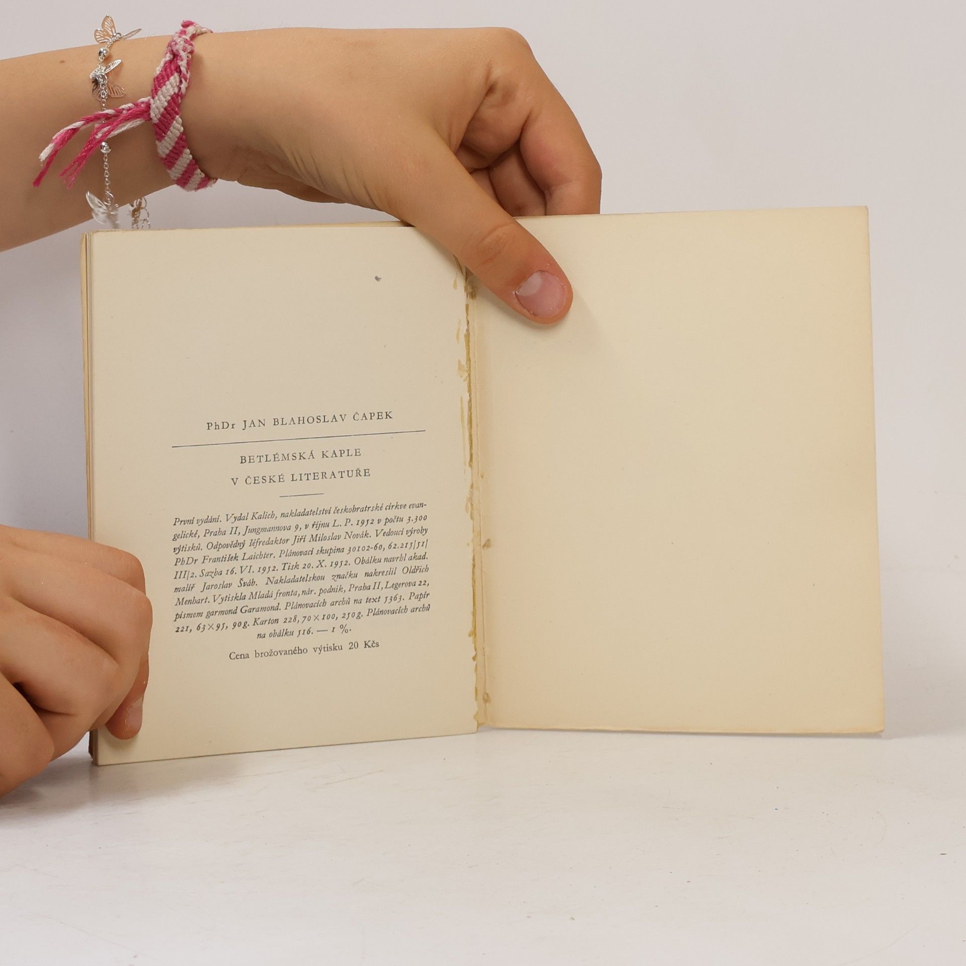 Jan Blahoslav Čapek Betlémská kaple v české literatuře