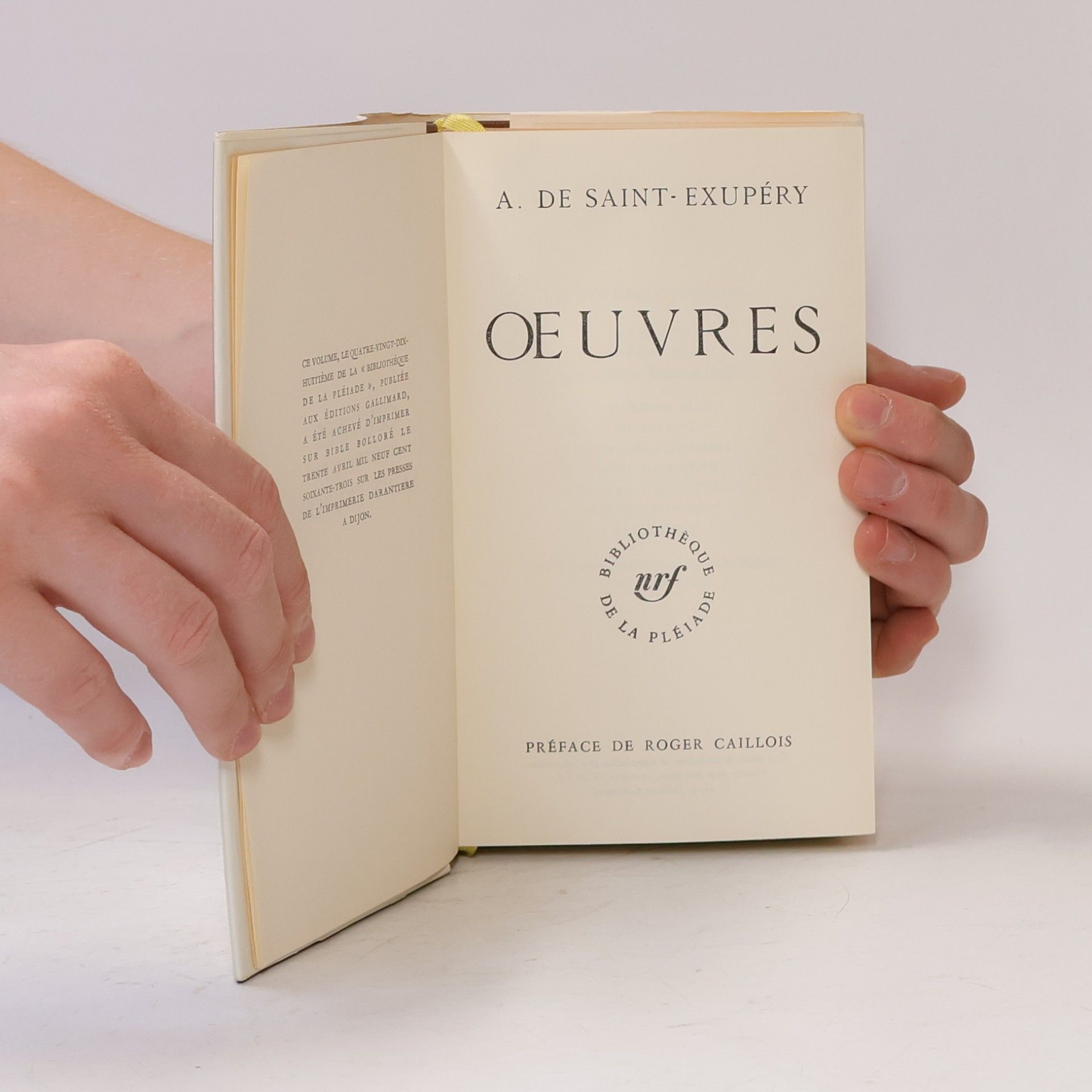 Antoine de Saint-Exupéry Oeuvres