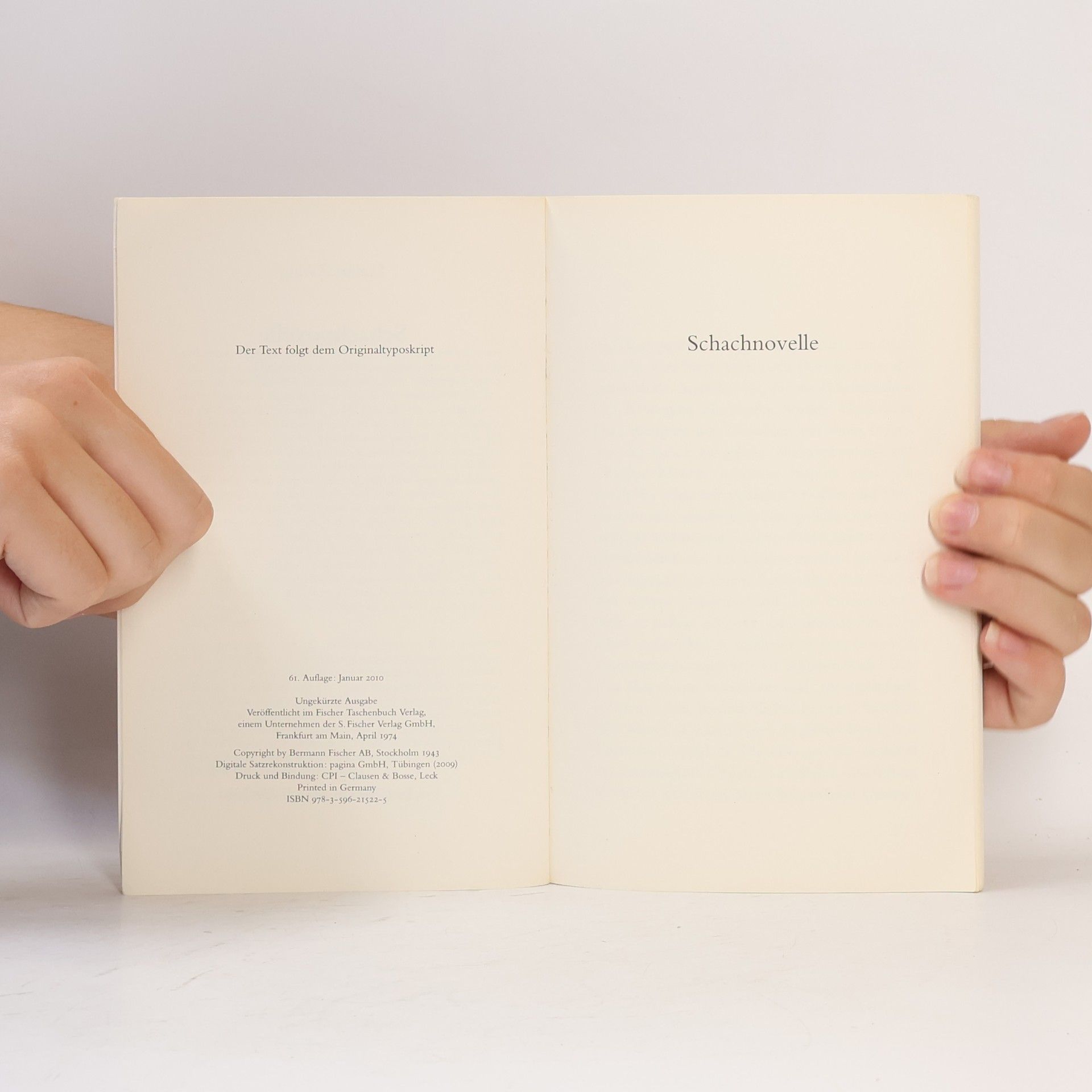 Stefan Zweig Schachnovelle