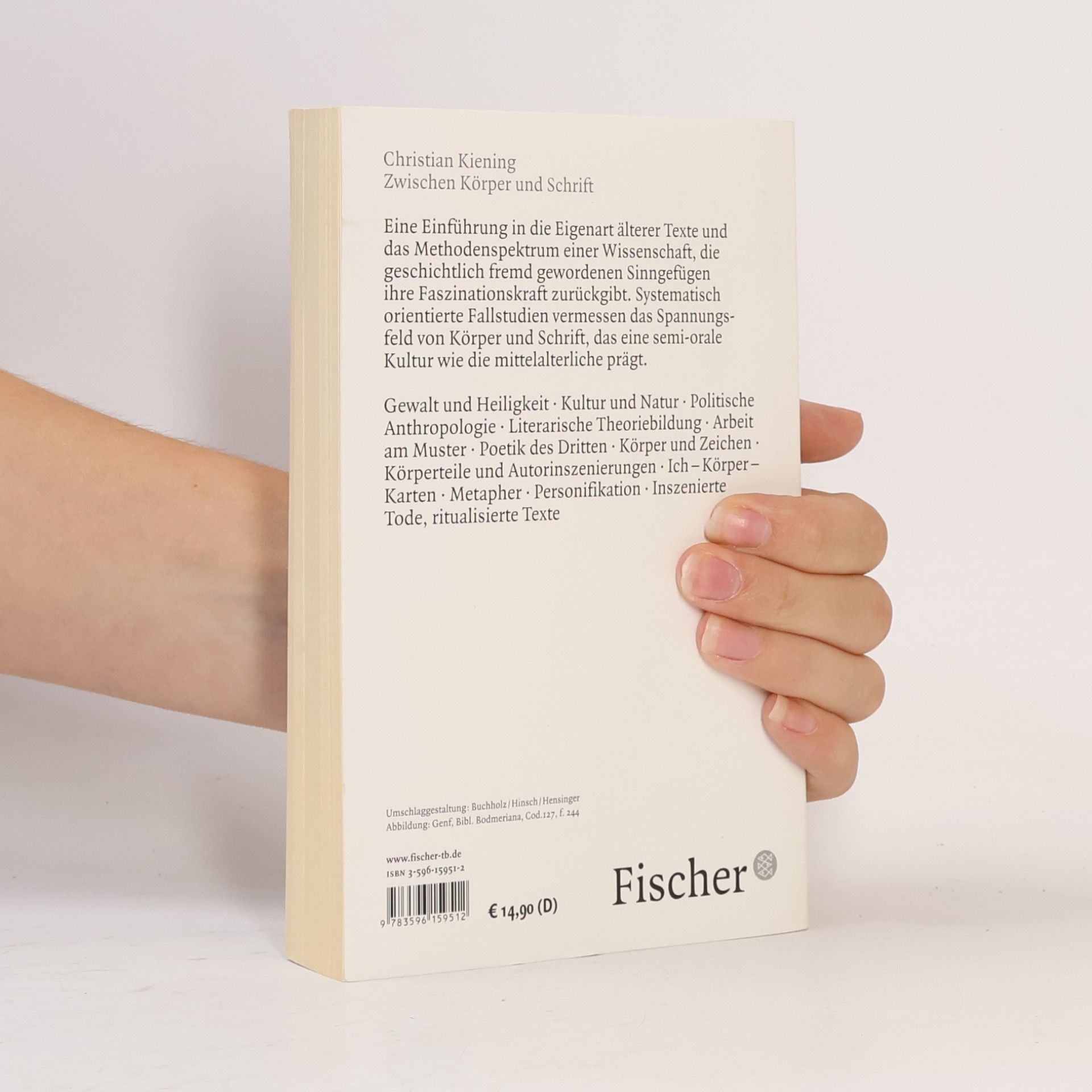 Christian Kiening Zwischen Körper und Schrift