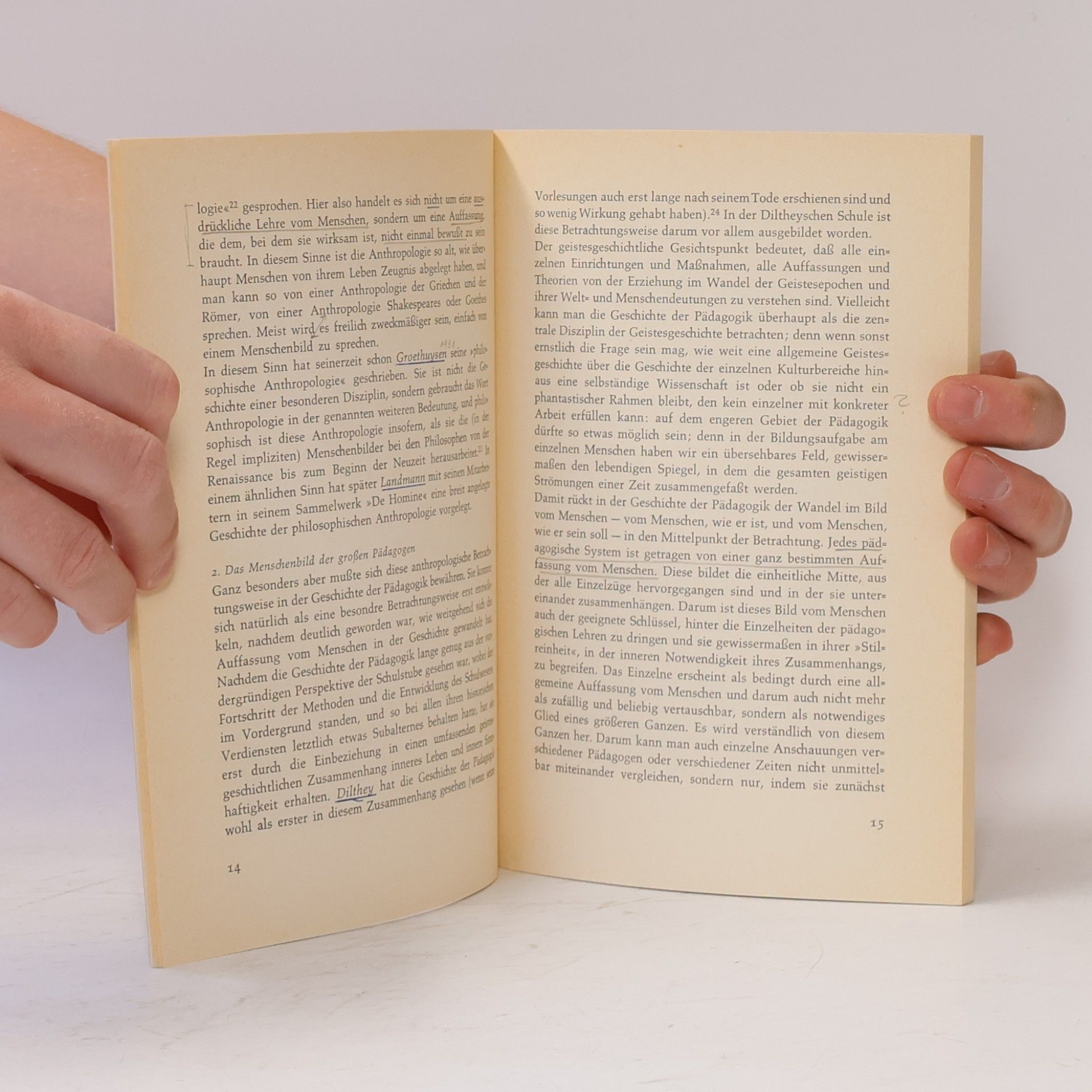 Otto Friedrich Bollnow Die anthropologische Betrachtungsweise in der Pädagogik