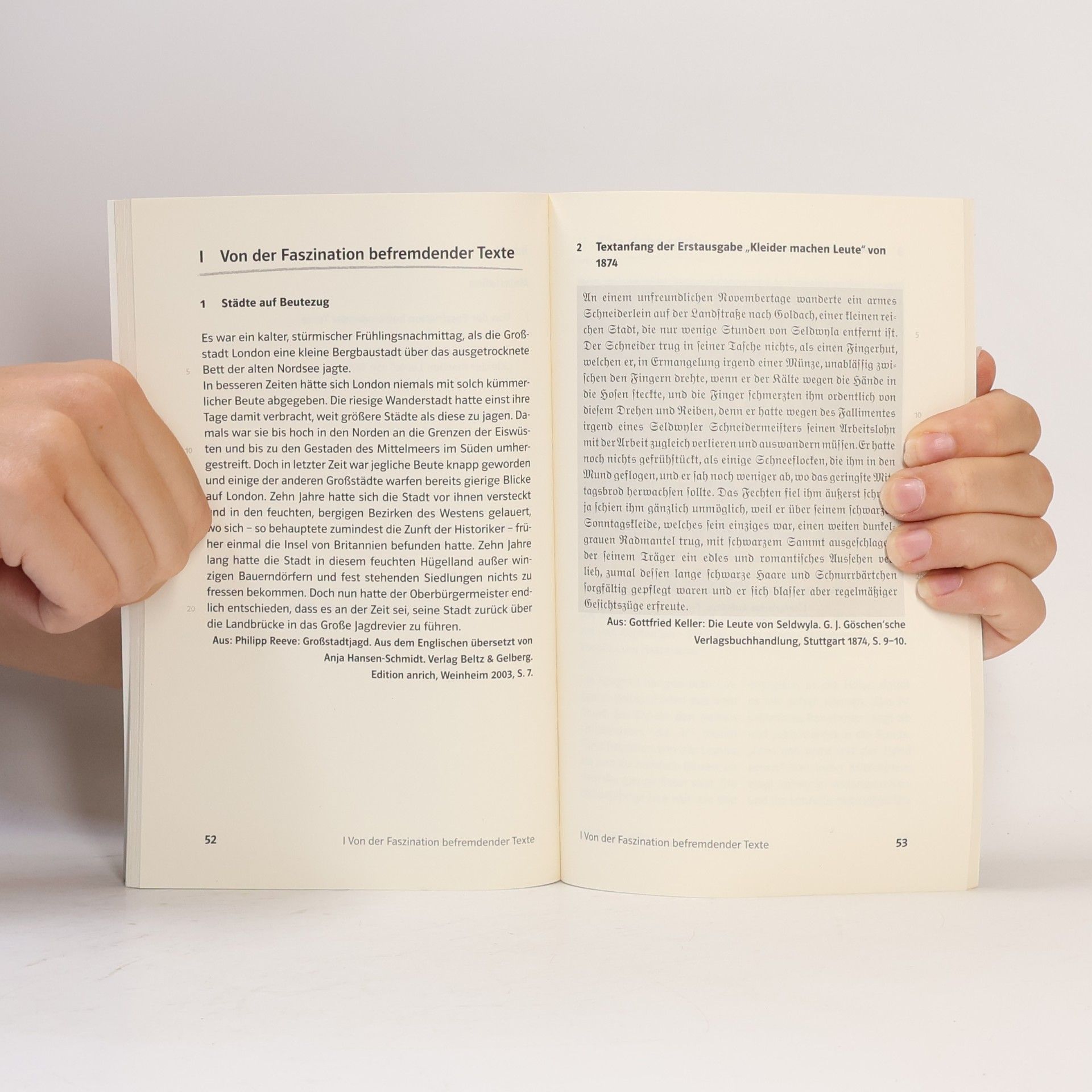 Gottfried Keller Kleider machen Leute