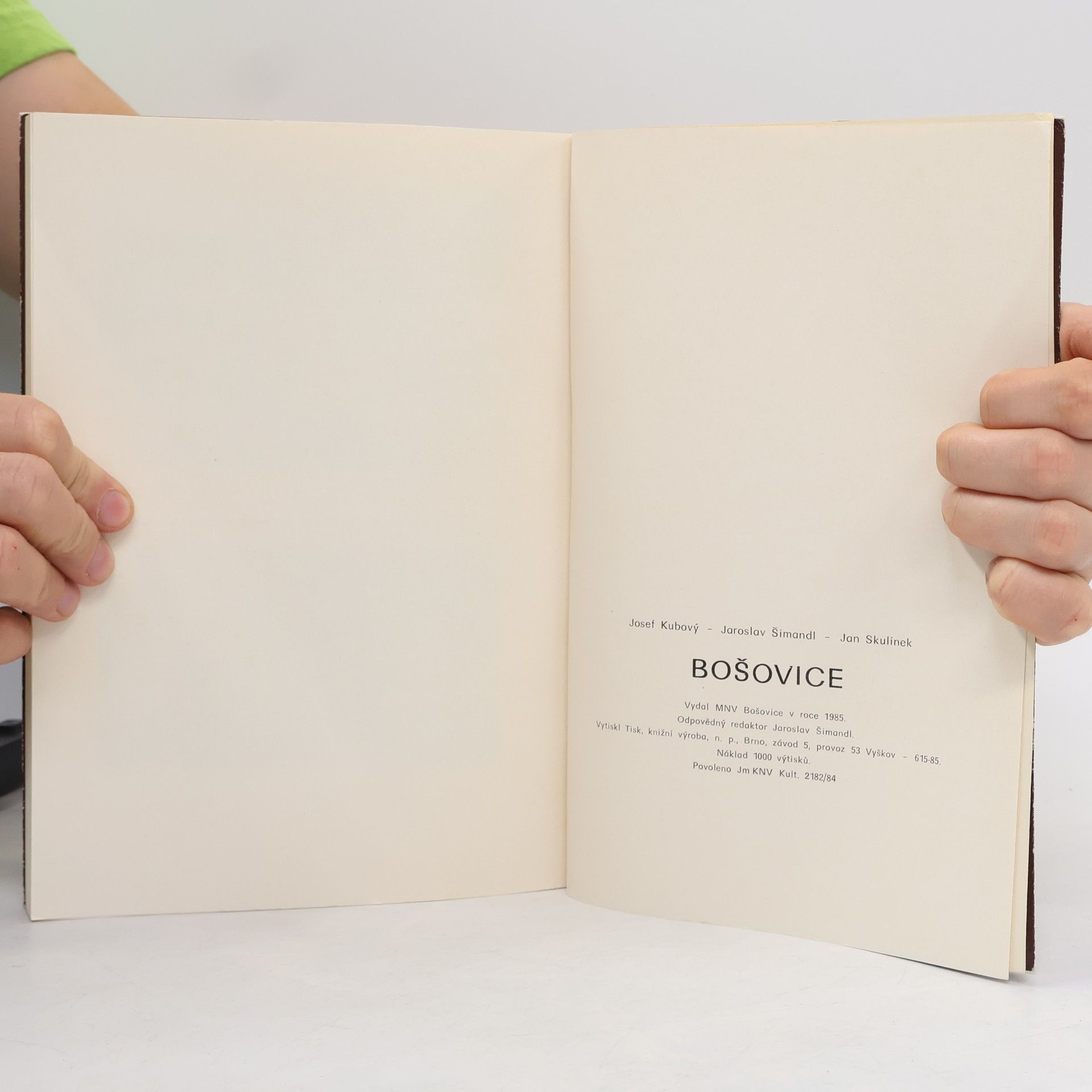 Josef Kubový Bošovice. Dějiny