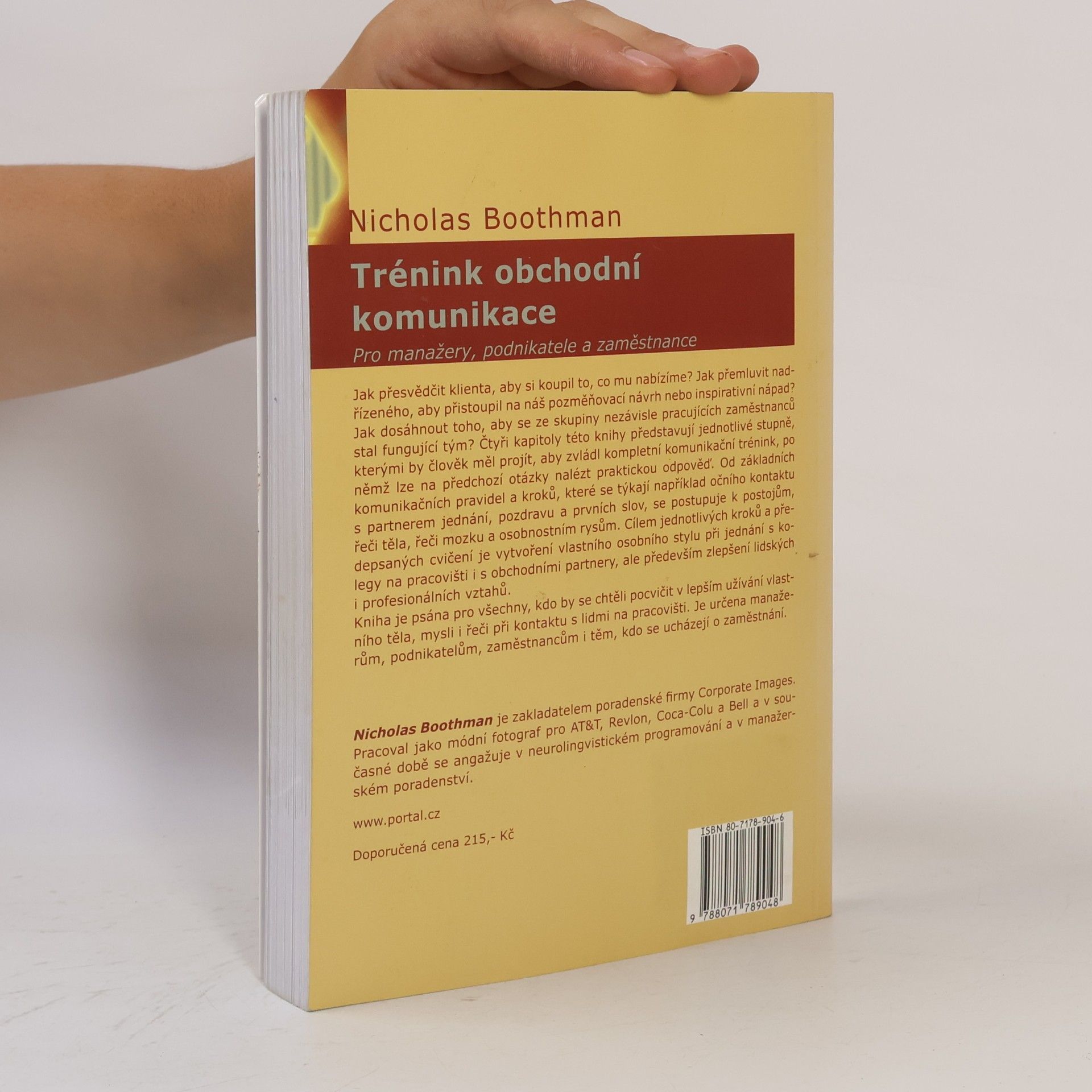 Nicholas Boothman Trénink obchodní komunikace