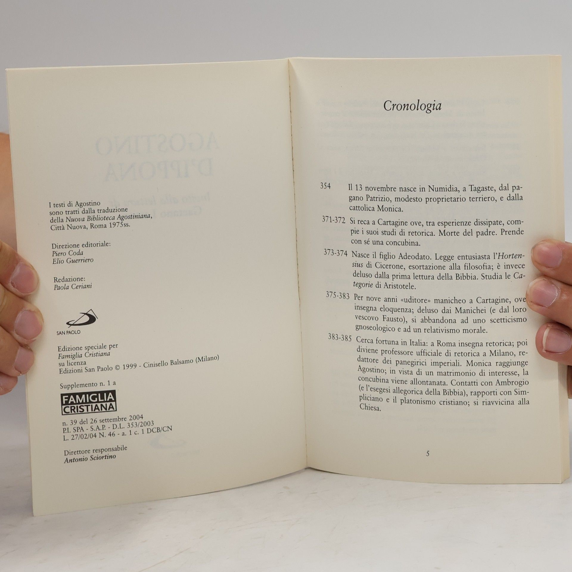 Collectif d'auteurs  Agostino d’Ippona
