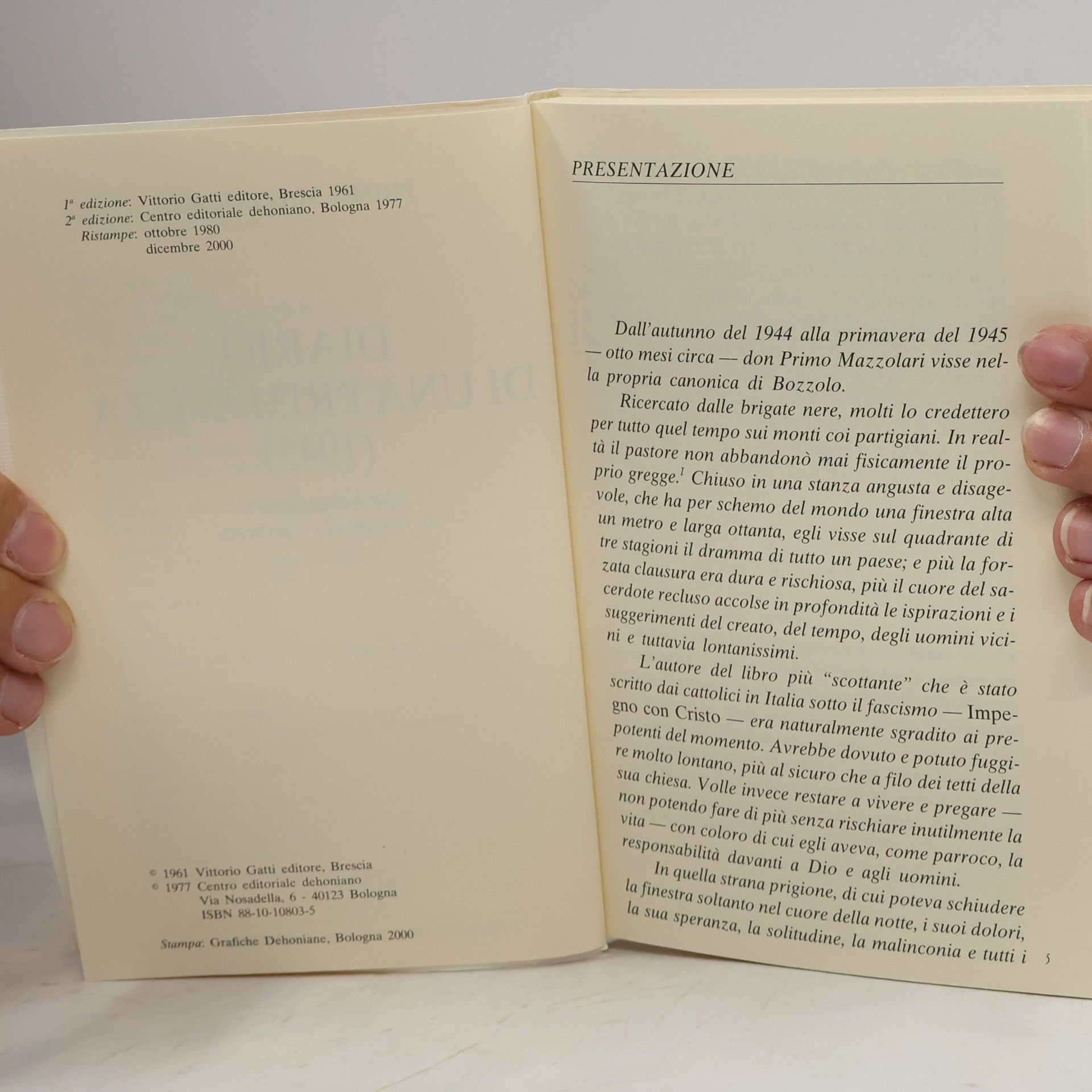 Primo Mazzolari Primo Mazzolari - 3: Diario di una primavera (1945)