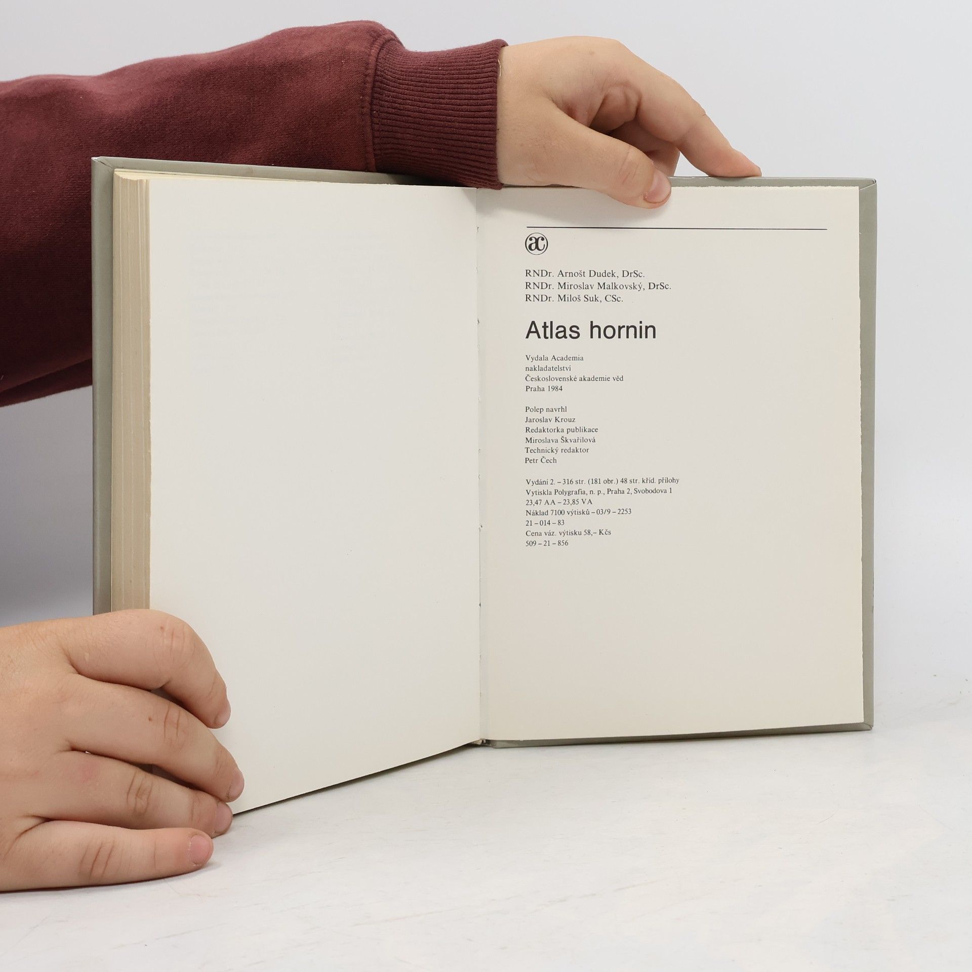 Arnošt Dudek Atlas hornin