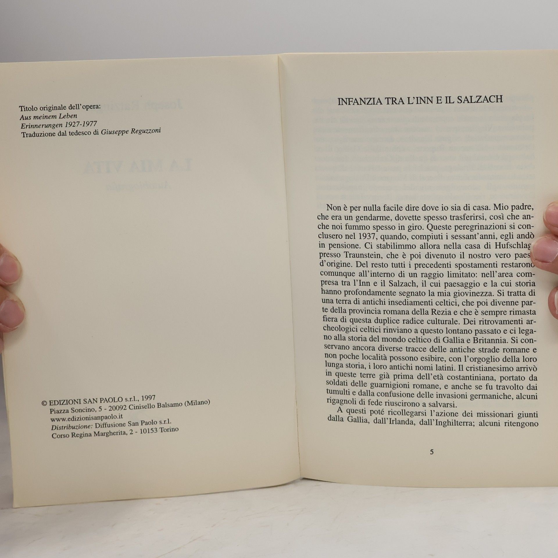 Joseph Ratzinger La mia vita