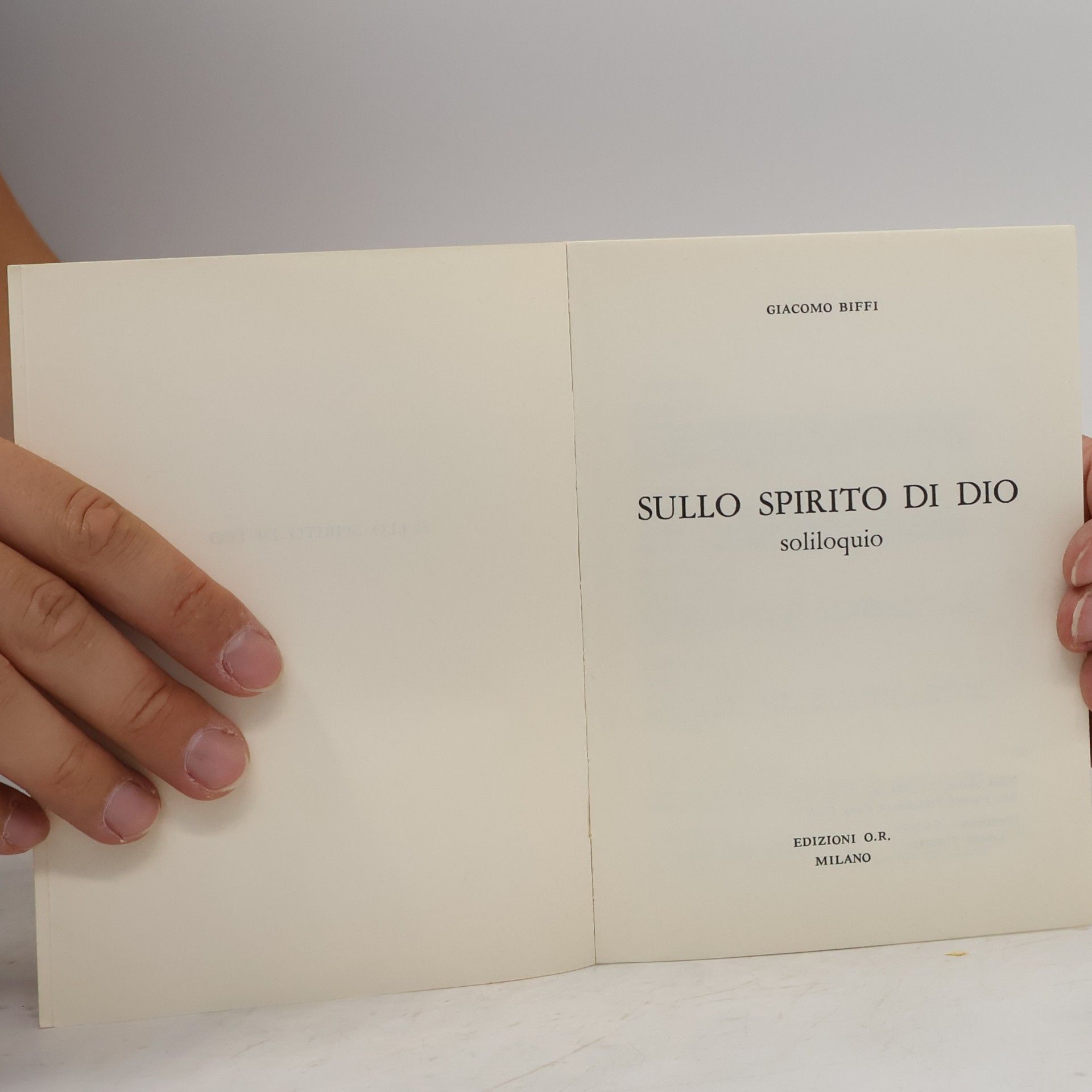 Giacomo Biffi Sullo Spirito di Dio