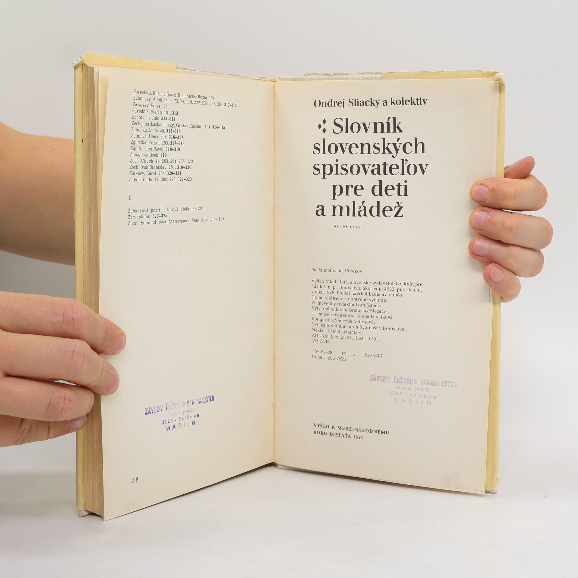 Ondrej Sliacky Slovník slovenských spisovateľov pre deti a mládež