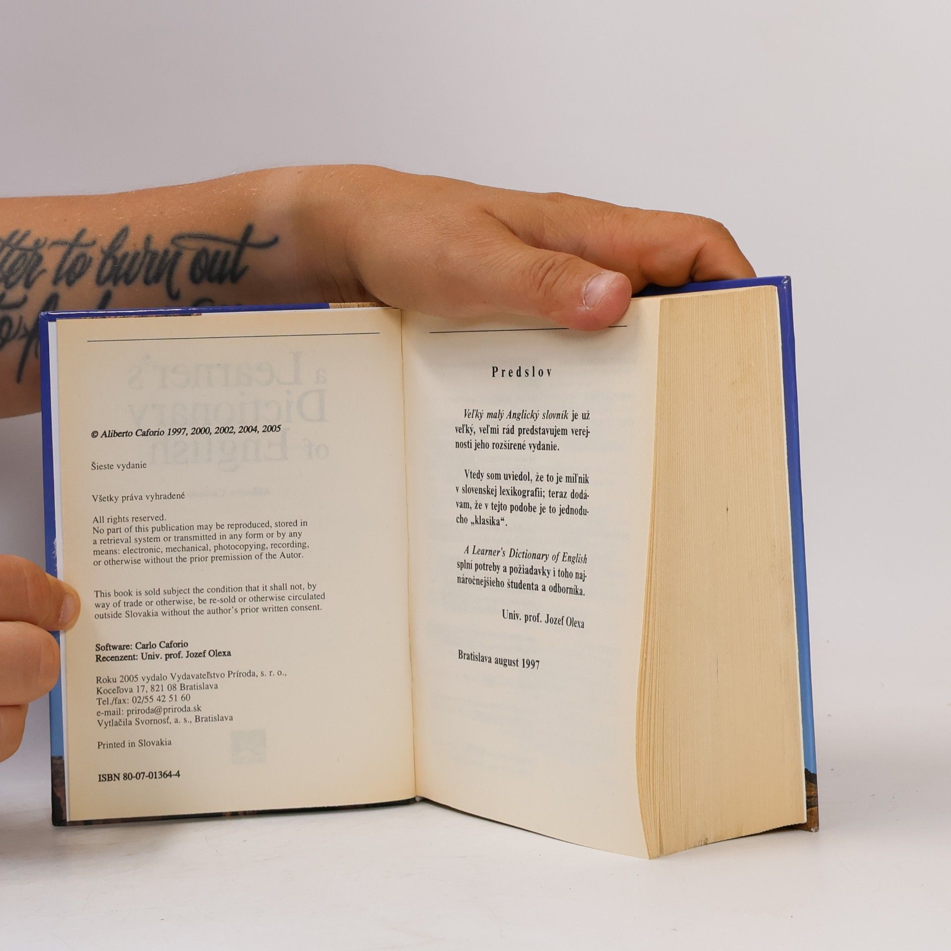 Aliberto Caforio A Learner's Dictionary of English / Slovník