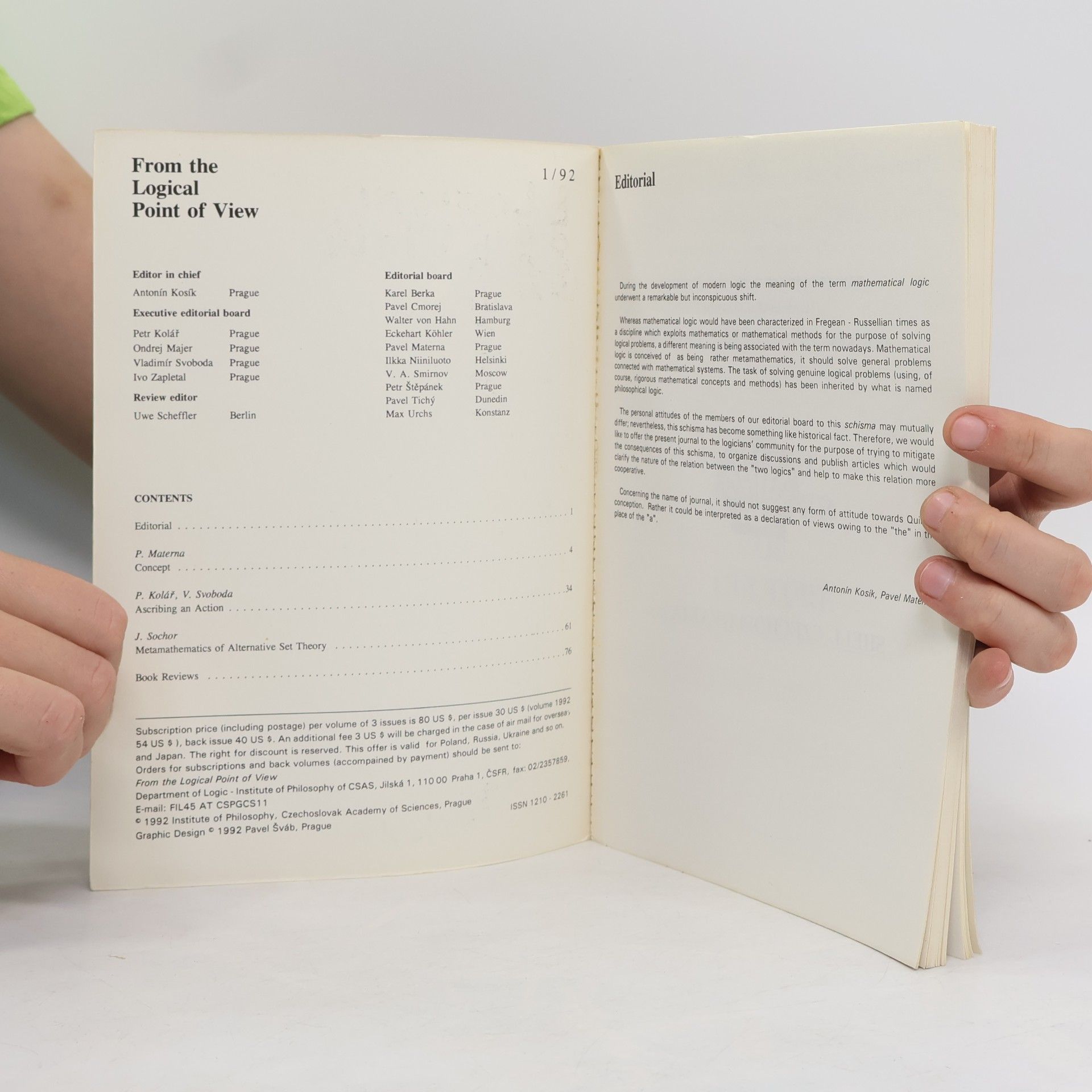 Various authors From the Logical Point of View 1/92