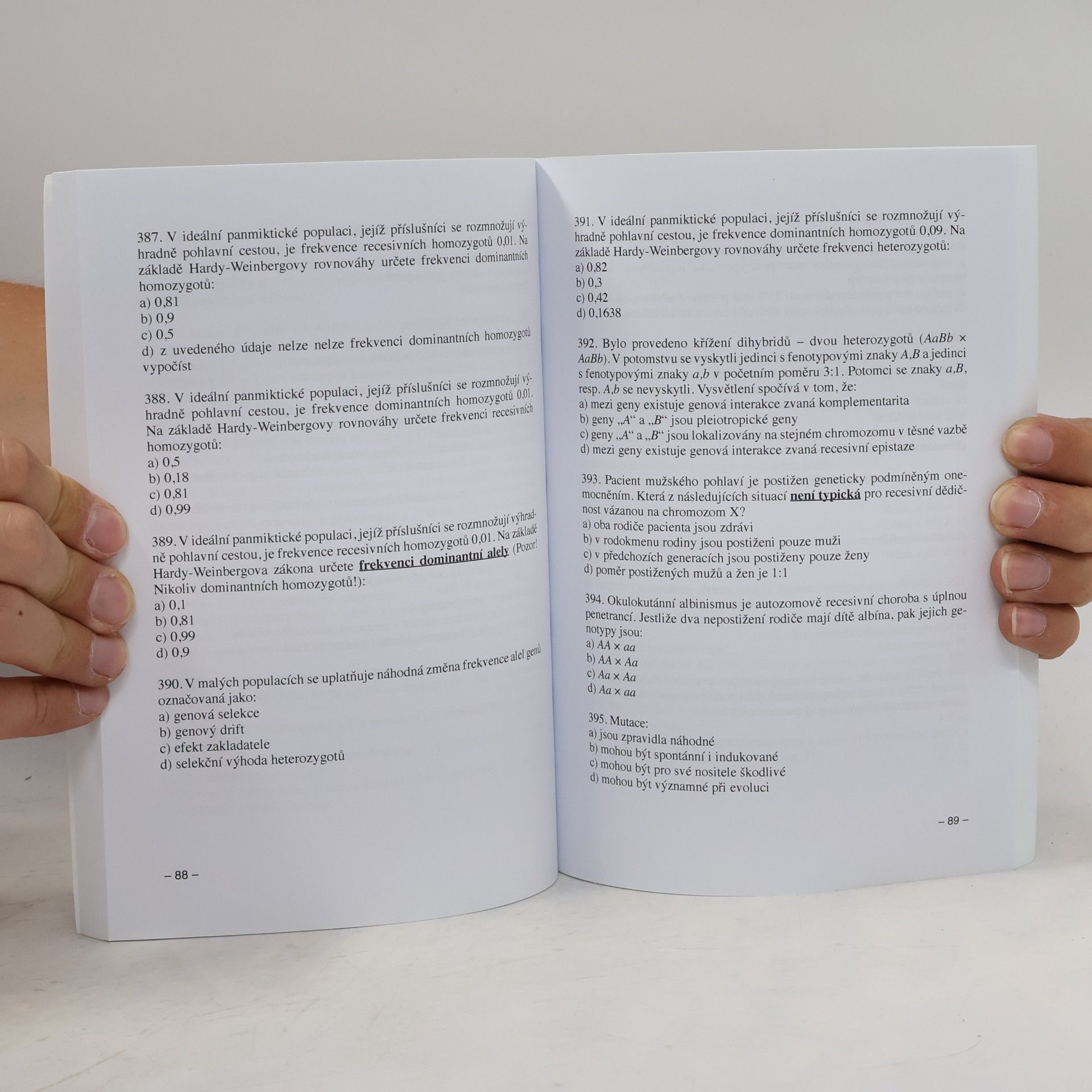 Eduard Kočárek Modelové otázky z biologie pro přijímací zkoušky