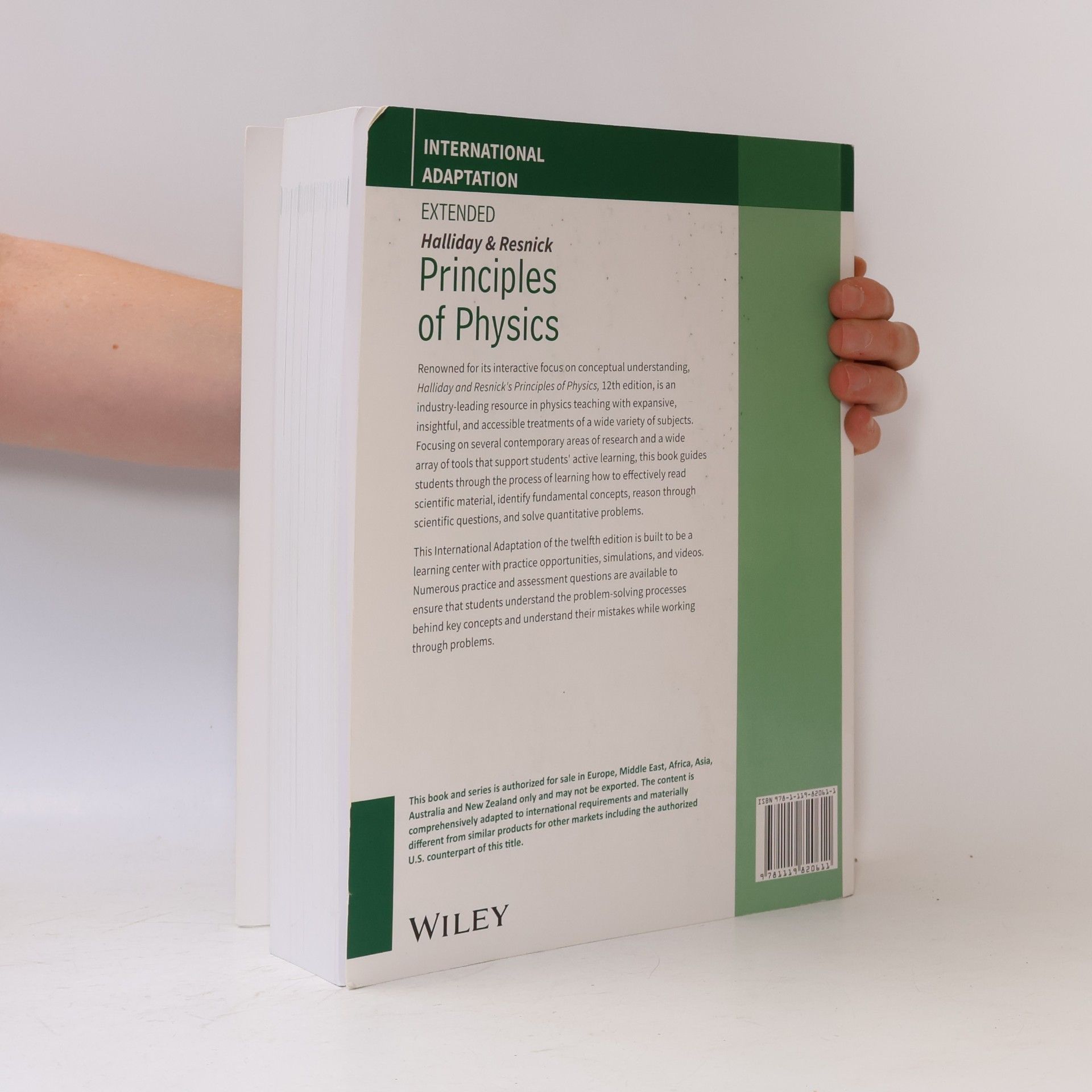 Jearl Walker Principles of Physics: Extended, International Adaptation