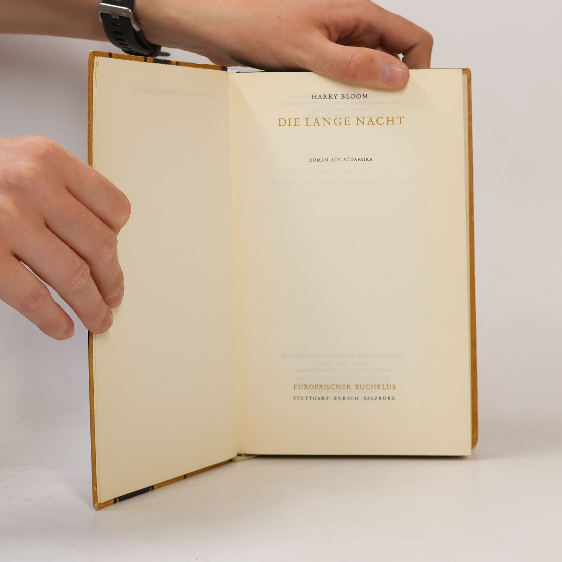 Harry Bloom Die lange Nacht