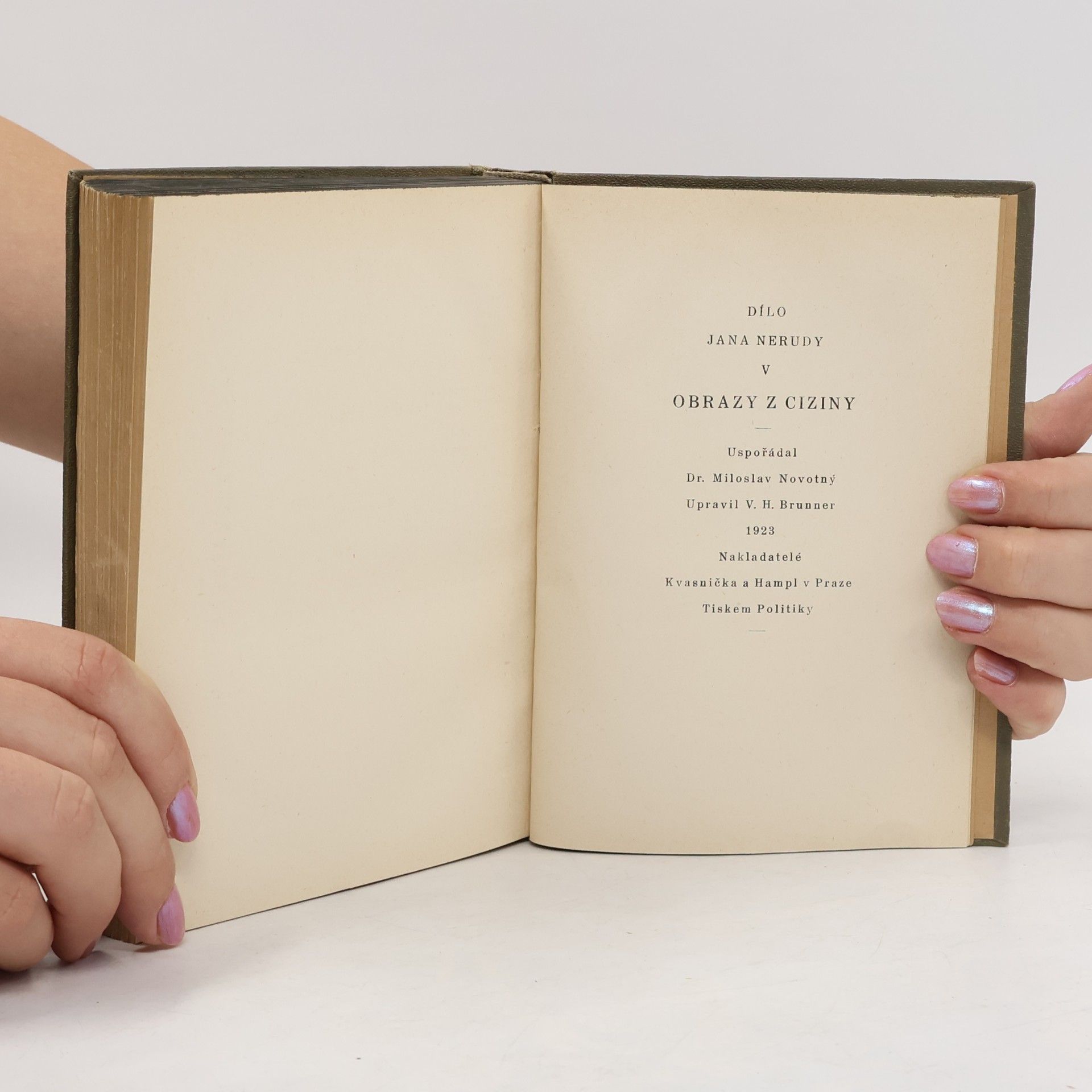 Jan Neruda Dílo Jana Nerudy V. Obrazy z ciziny