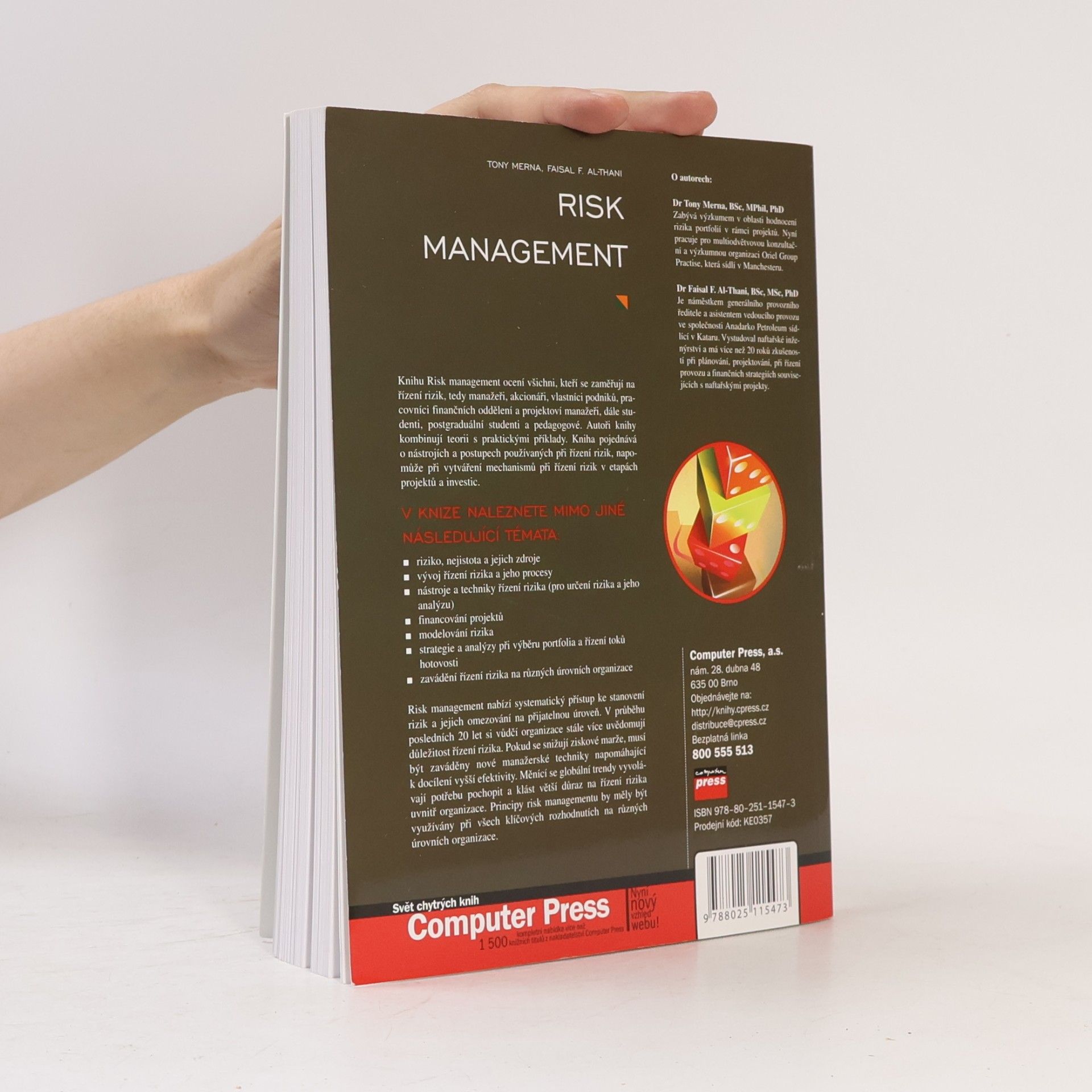 Tony Merna Risk management. Řízení rizika ve firmě