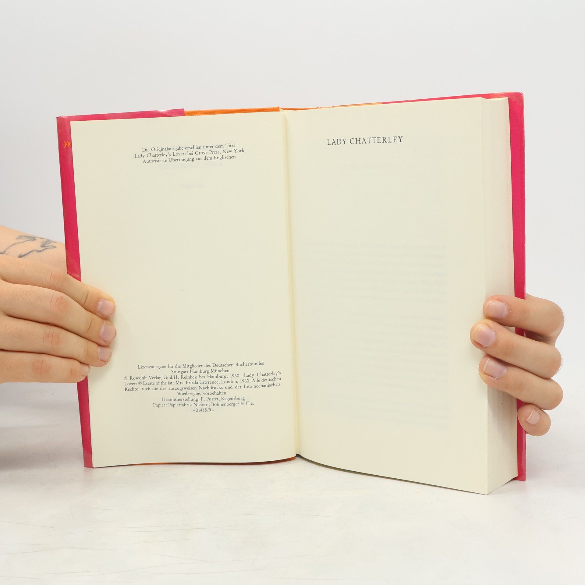 David Herbert Lawrence Lady Chatterley