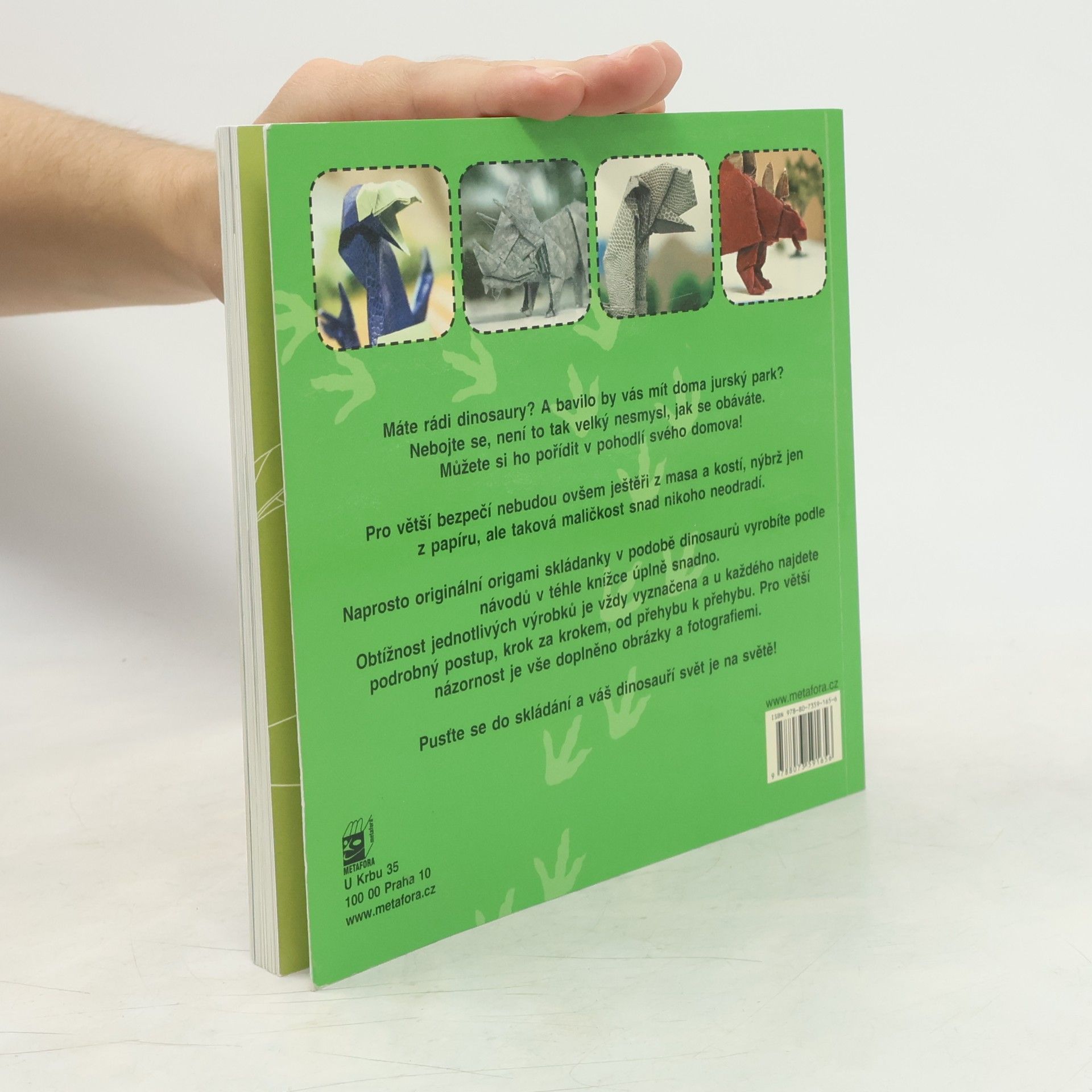 Fernando Gilgado Gómez Dinogami : 20 skládanek tvorů a rostlin z doby dinosaurů