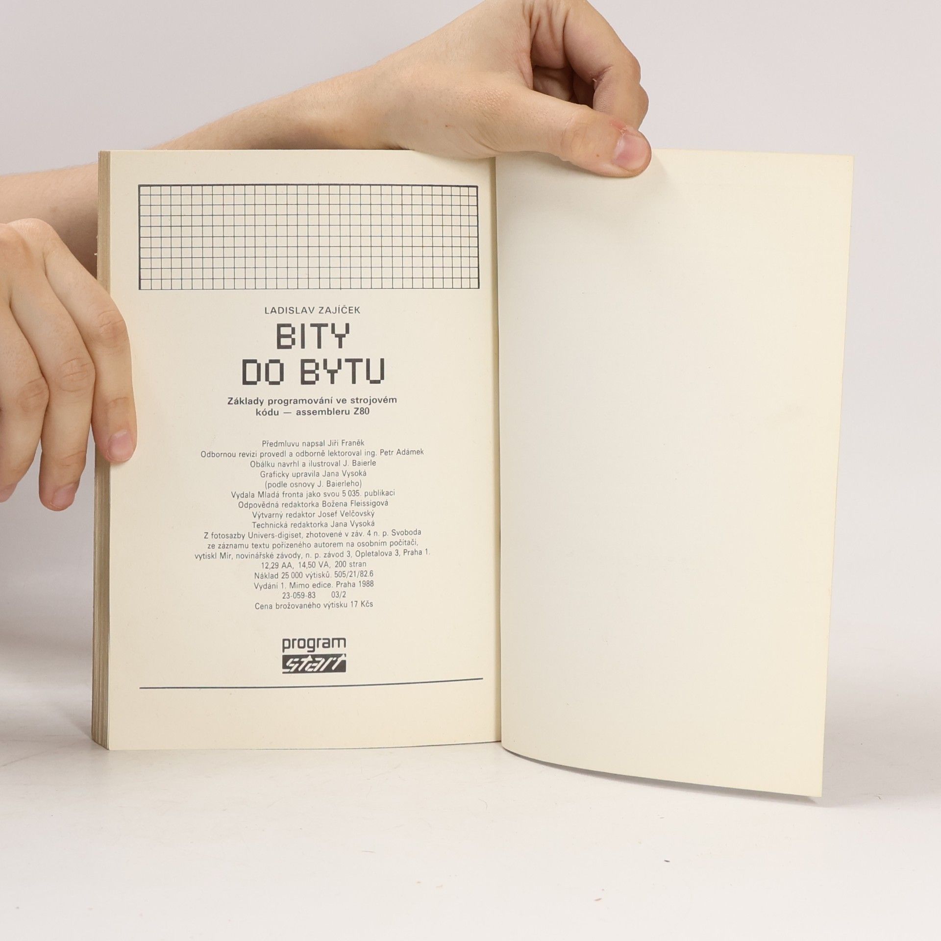 Ladislav Zajíček Bity do bytu: Základy programování ve strojovém kódu - assembleru Z80