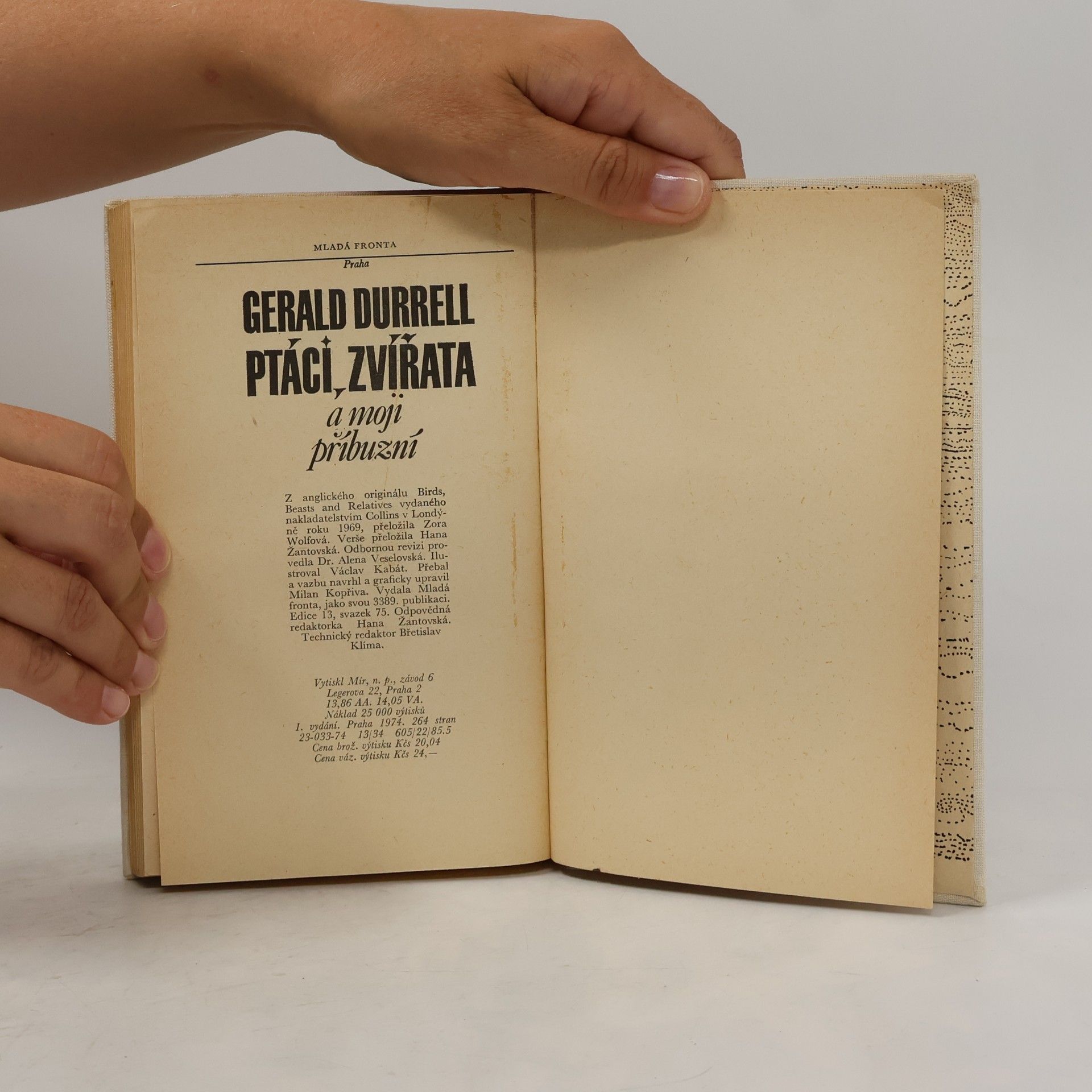 Gerald Durrell Ptáci, zvířata a moji příbuzní