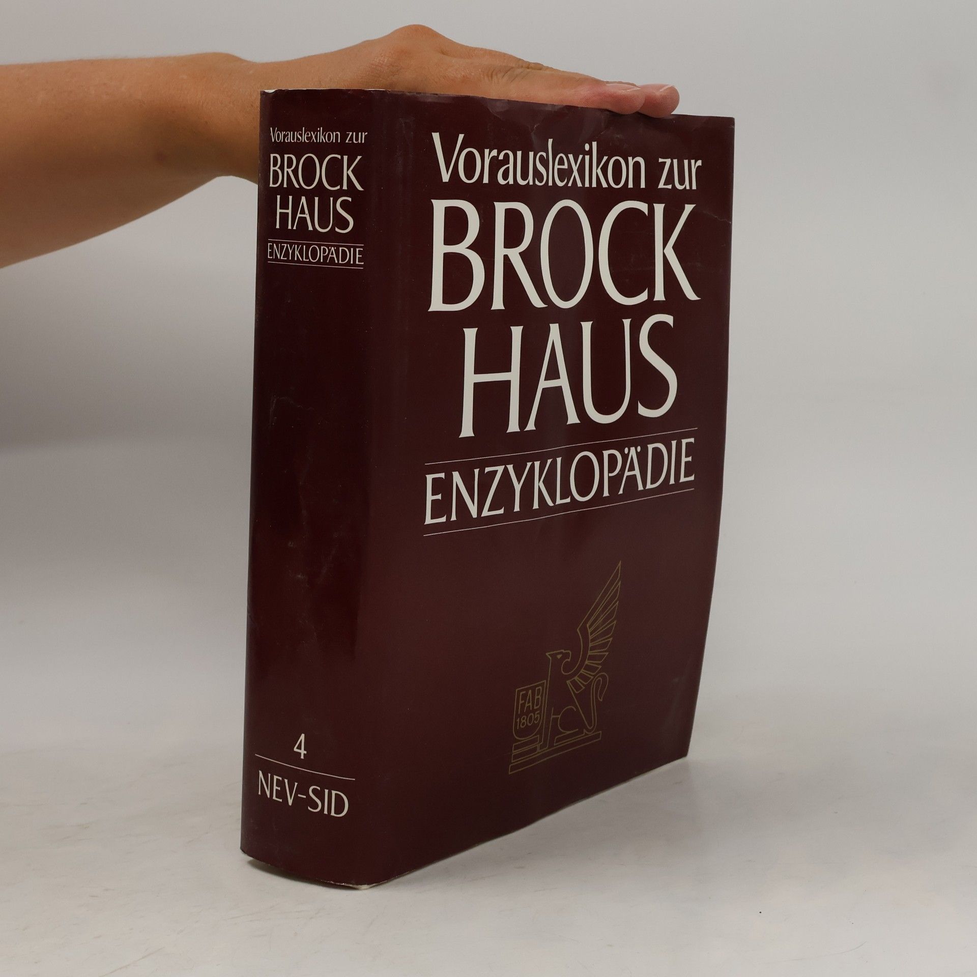 AA.VV. Vorauslexikon in fünf Bänden zur Brockhaus Enzyklopädie. [Bd.] 4, Nev-Sid Nev-Sid