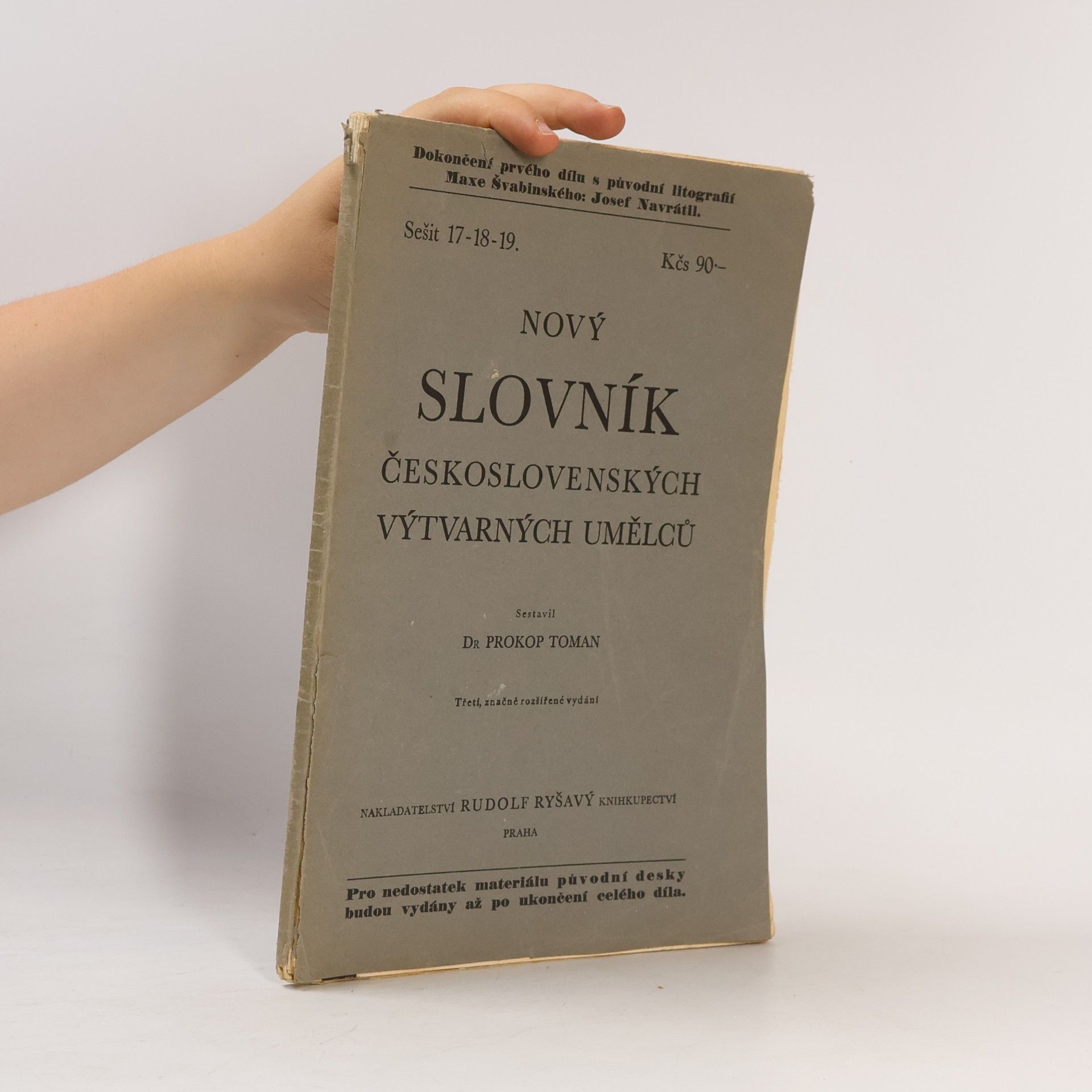 Nový slovník československých výtvarných umělců 17-18-19