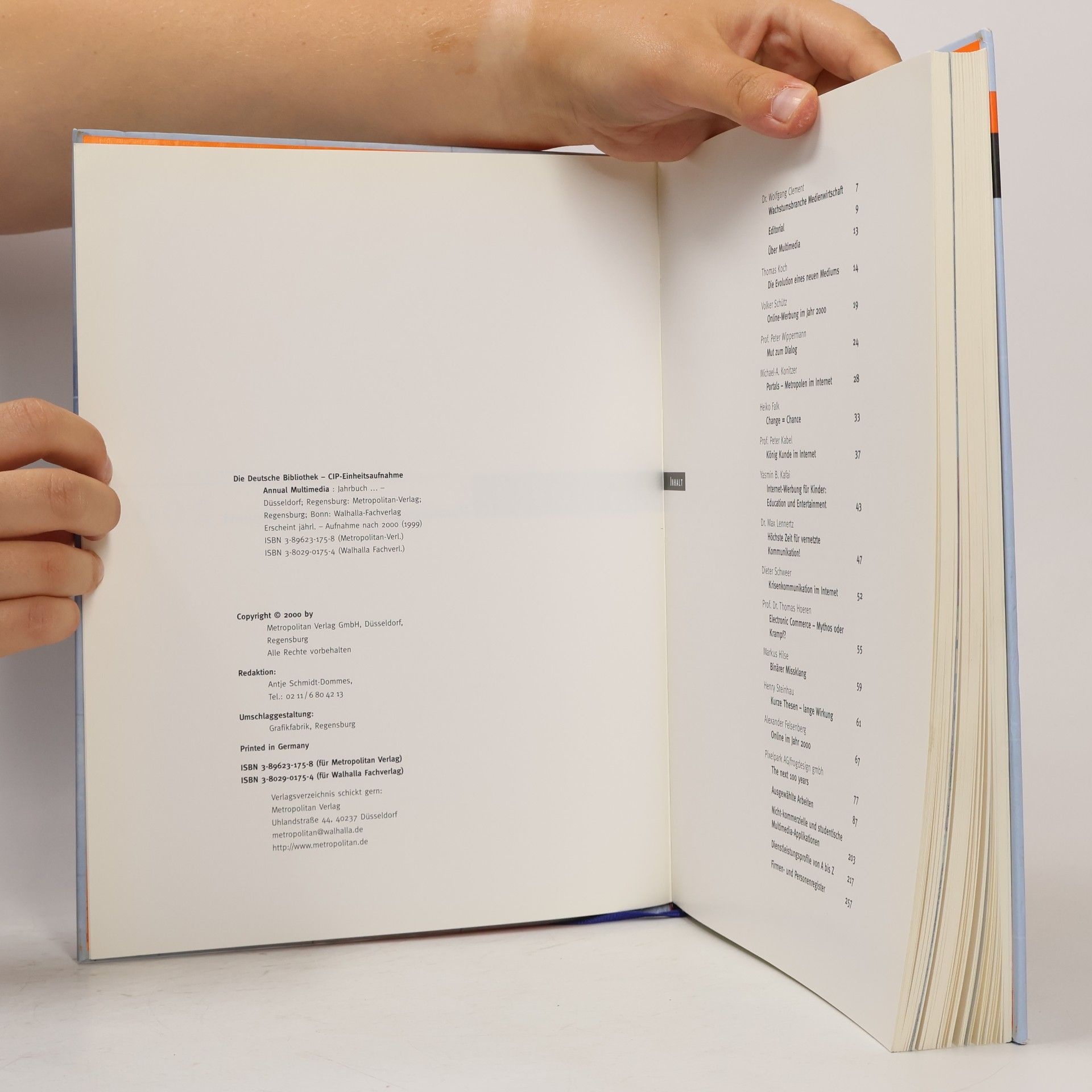 Werner Lippert Annual Multimedia Jahrbuch 2000. Online. CD-ROM. Terminals. Events/Games