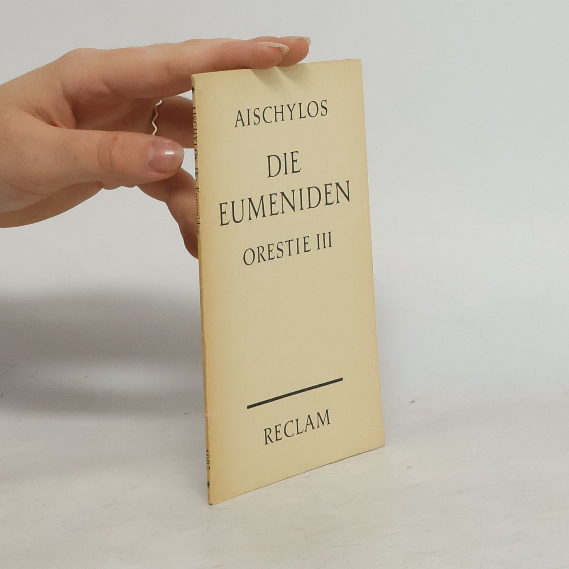 Aischylos Die Eumeniden (Orestie III)