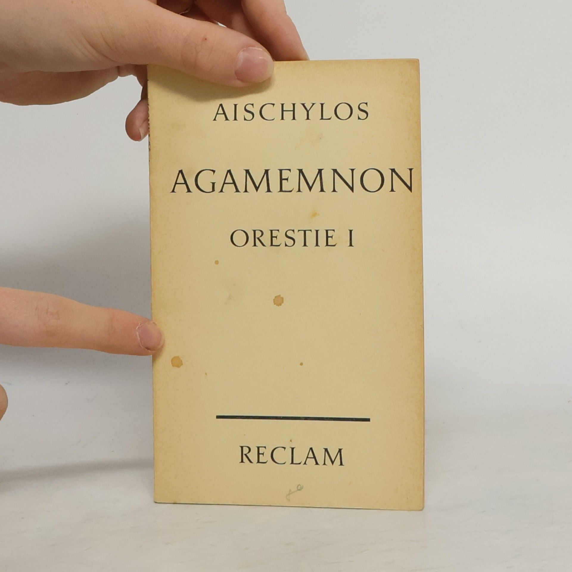 Aischylos Agamemnon; Orestie I