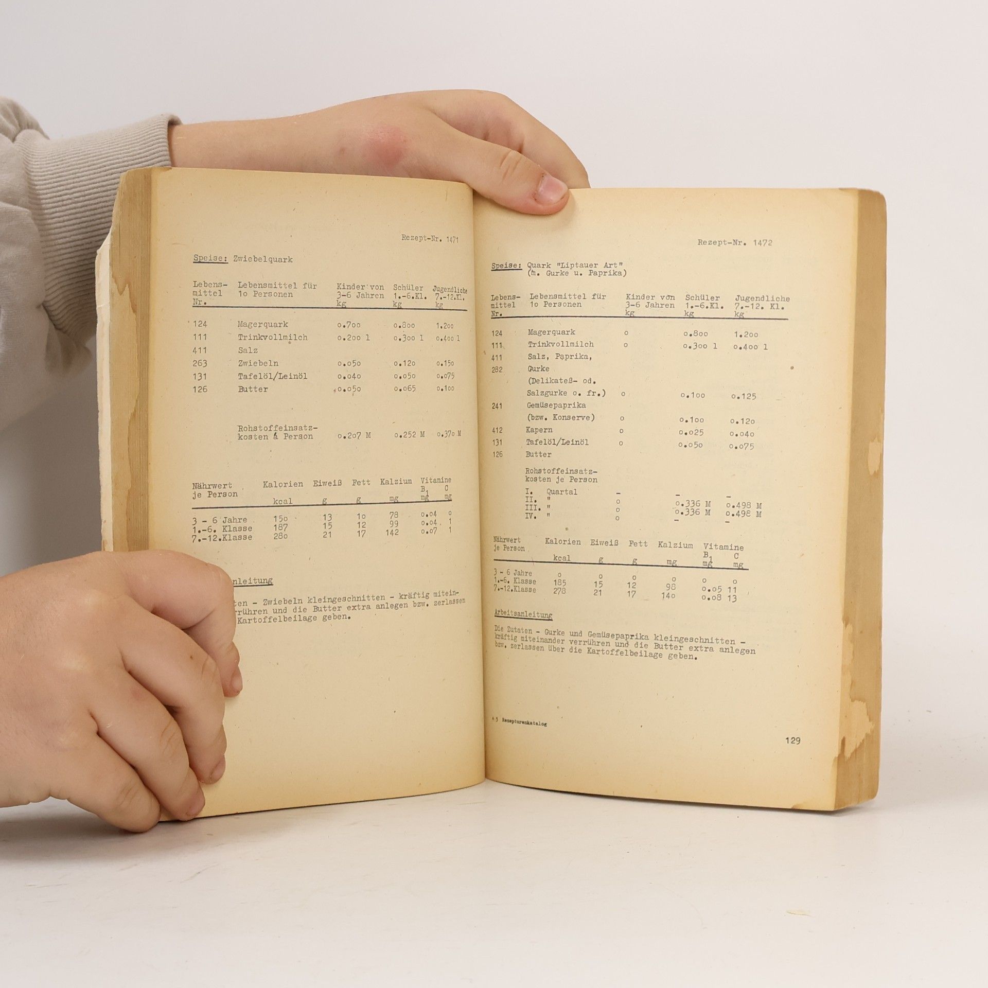 Autorenkollektiv Rezepturenkatalog für die Schüler- und Kinderspeisung