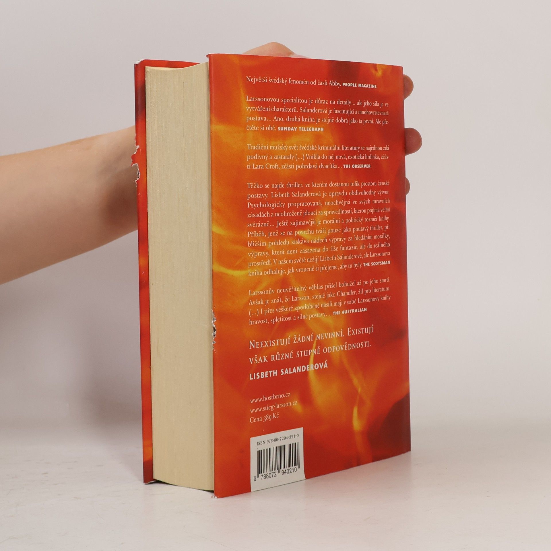 Stieg Larsson Dívka, která si hrála s ohněm