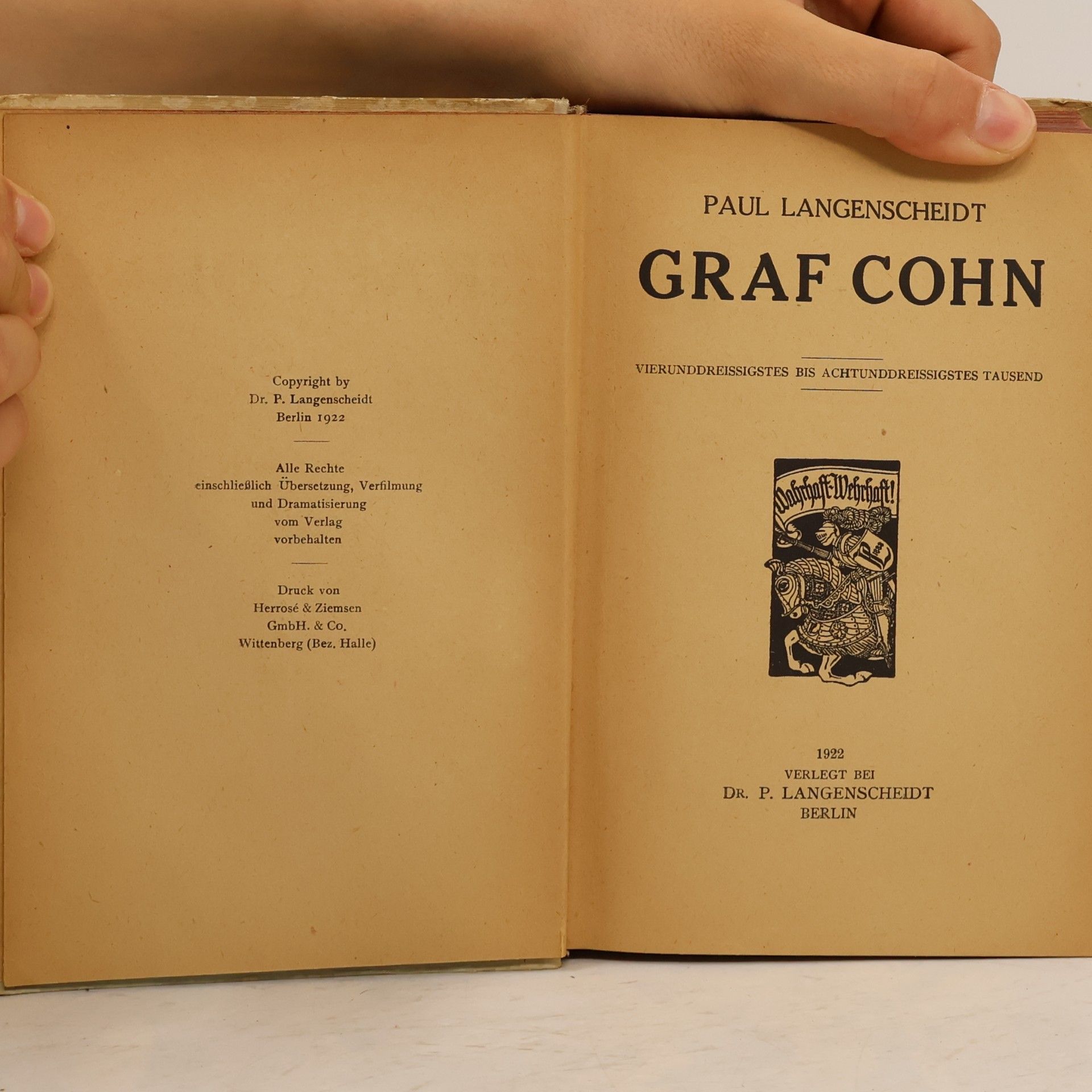 Paul Langenscheidt Graf Cohn