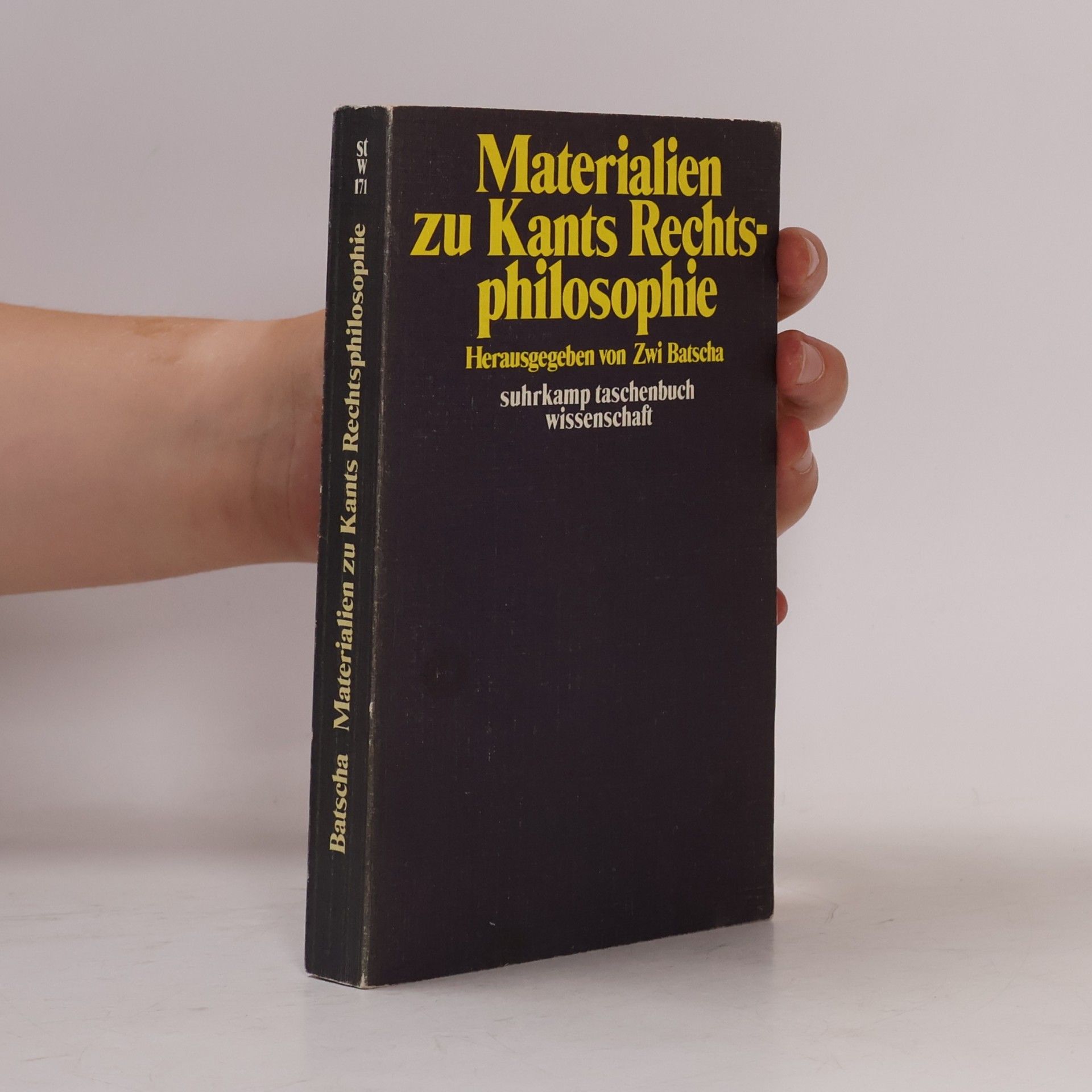 Zwi Batscha Materialien zu Kants Rechtsphilosophie