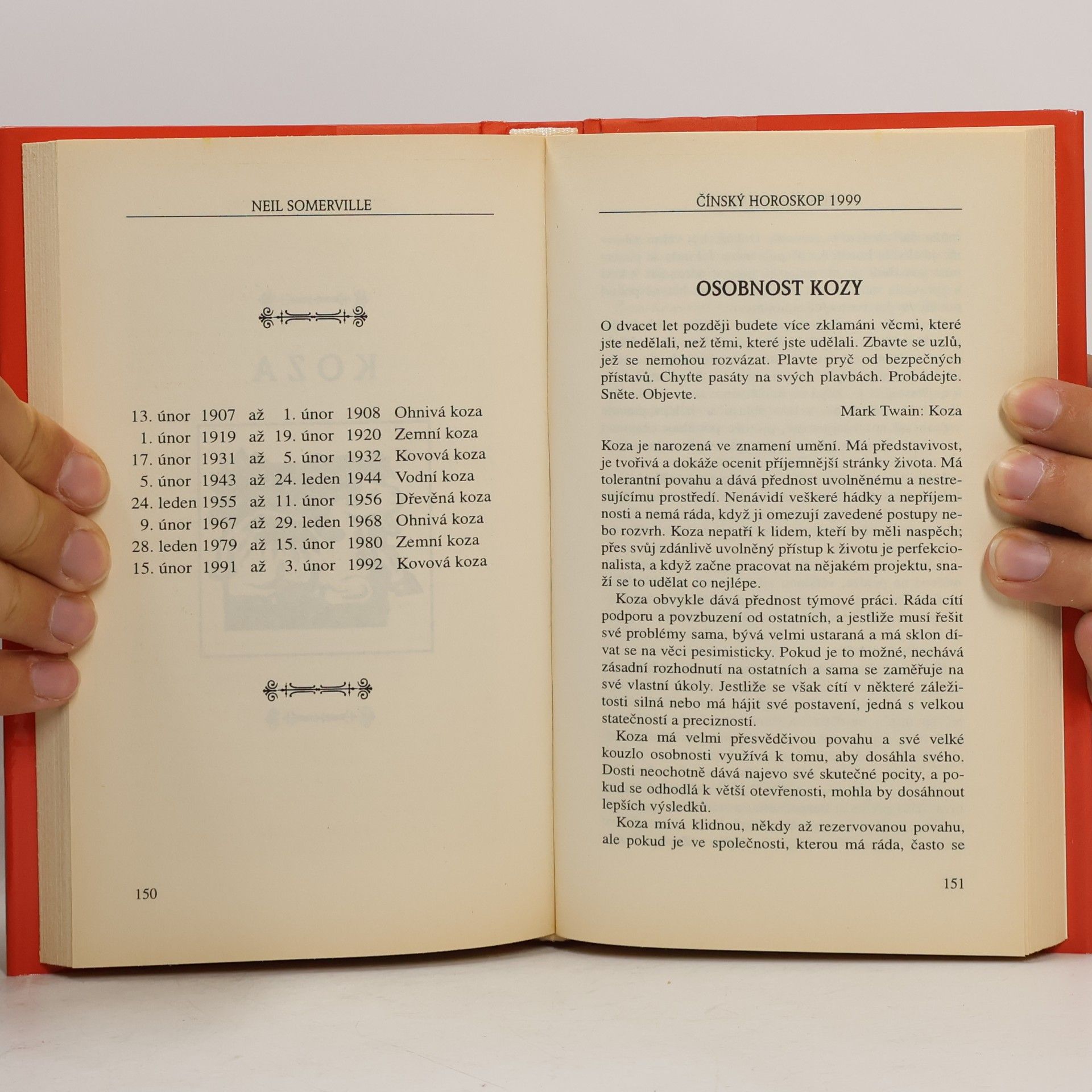Neil Somerville Čínský horoskop na rok 1999