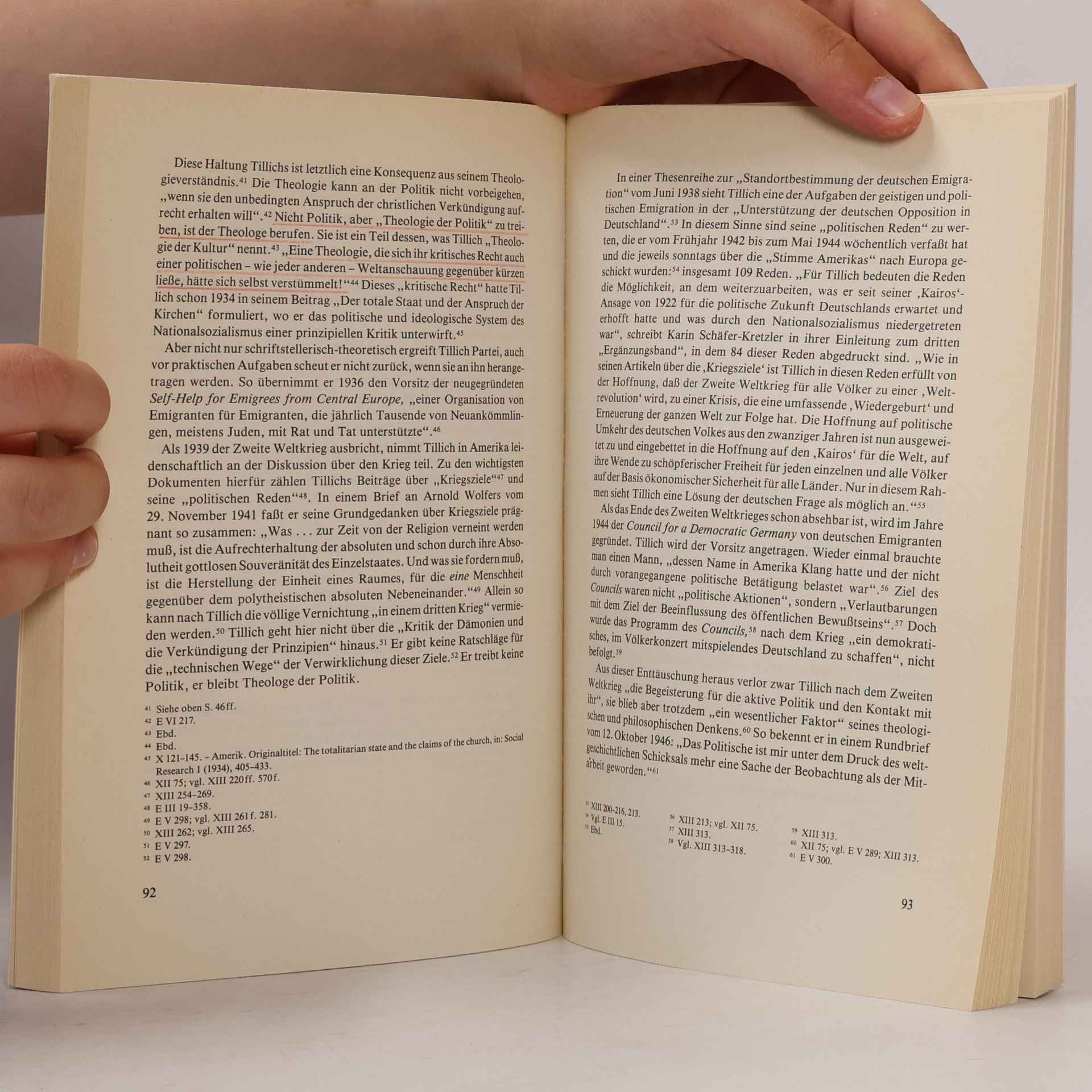 Renate Albrecht Paul Tillich, sein Werk