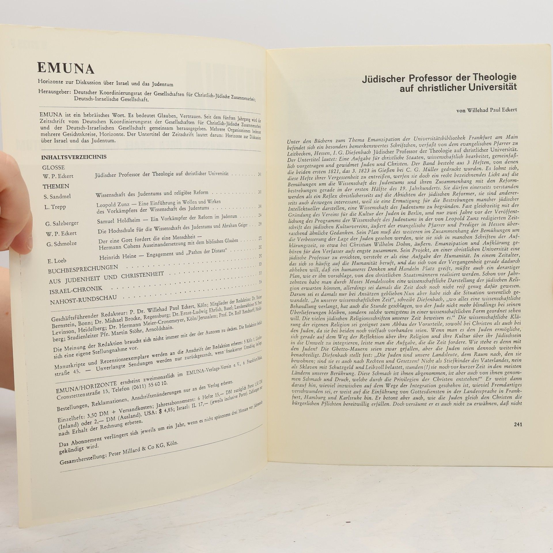 kolektiv Emuna: Horizonte zur Diskussion über Israel und das Judentum 4/1972