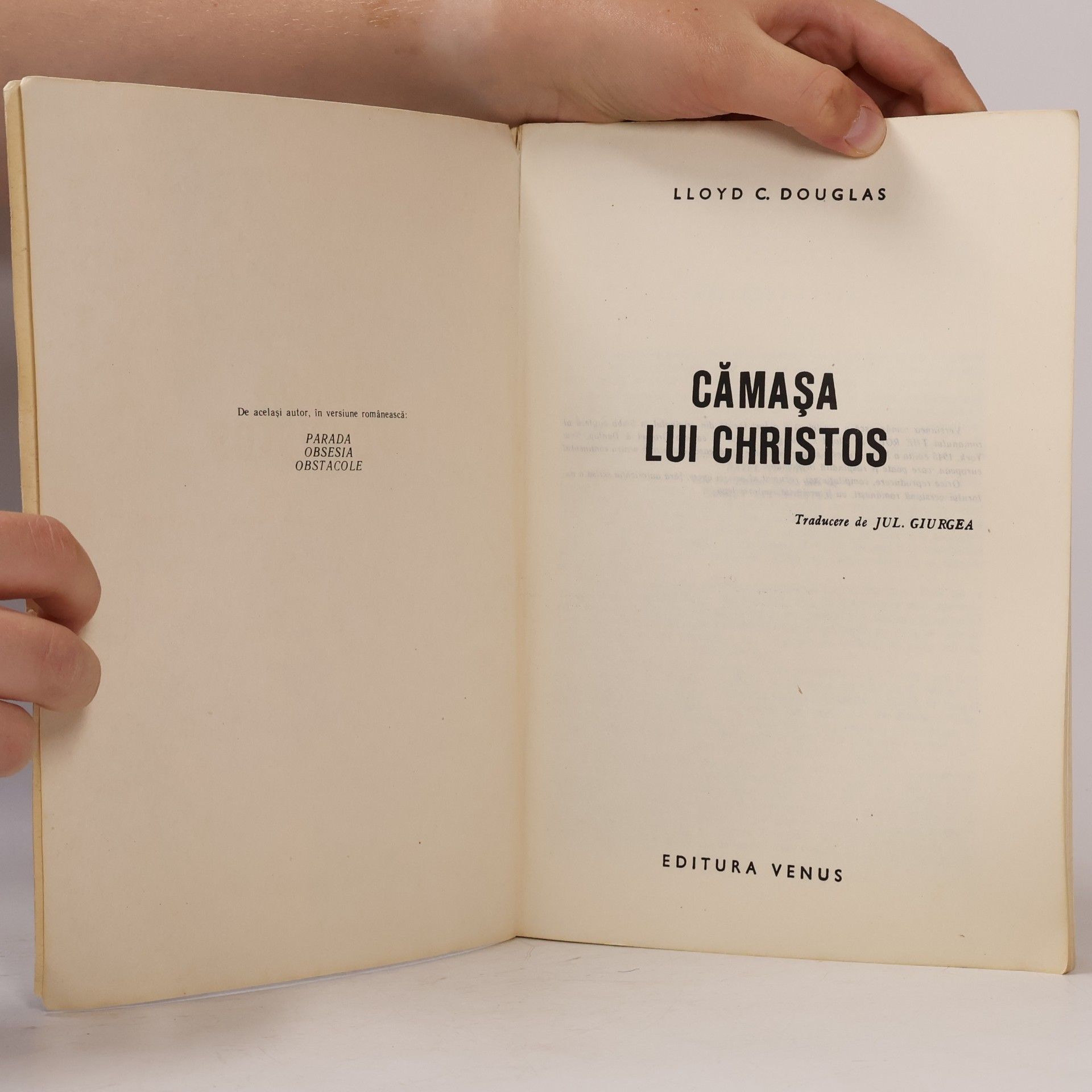Lloyd C. Douglass Cămașa lui Christos