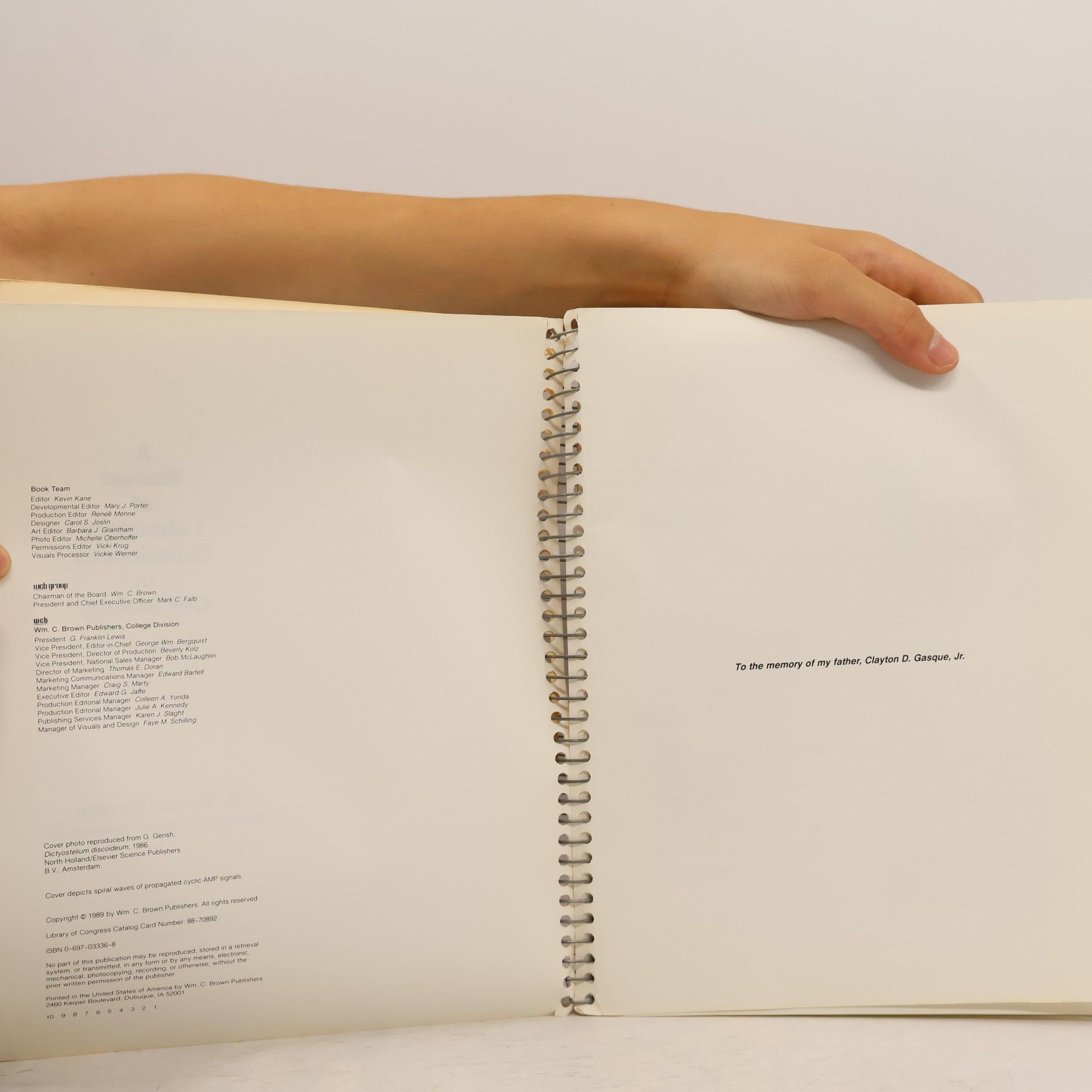 C. Edward Gasque Manual of Laboratory Experiences in Cell Biology