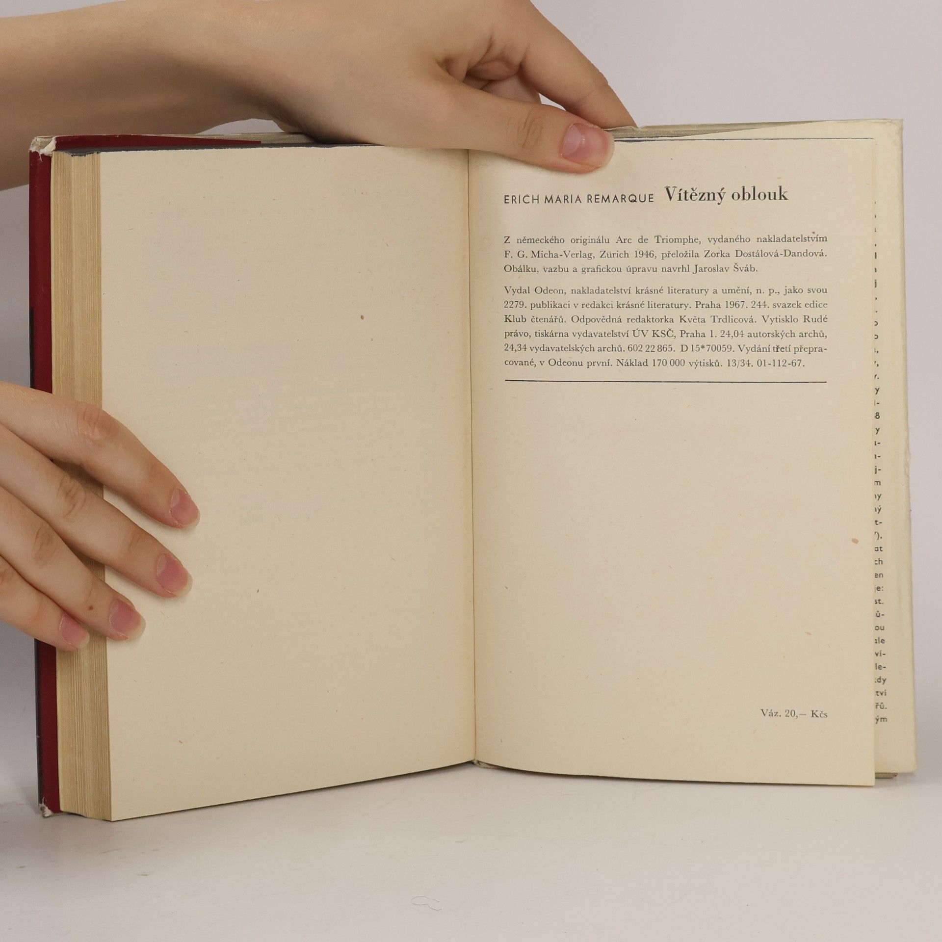 Erich Maria Remarque Vítězný oblouk