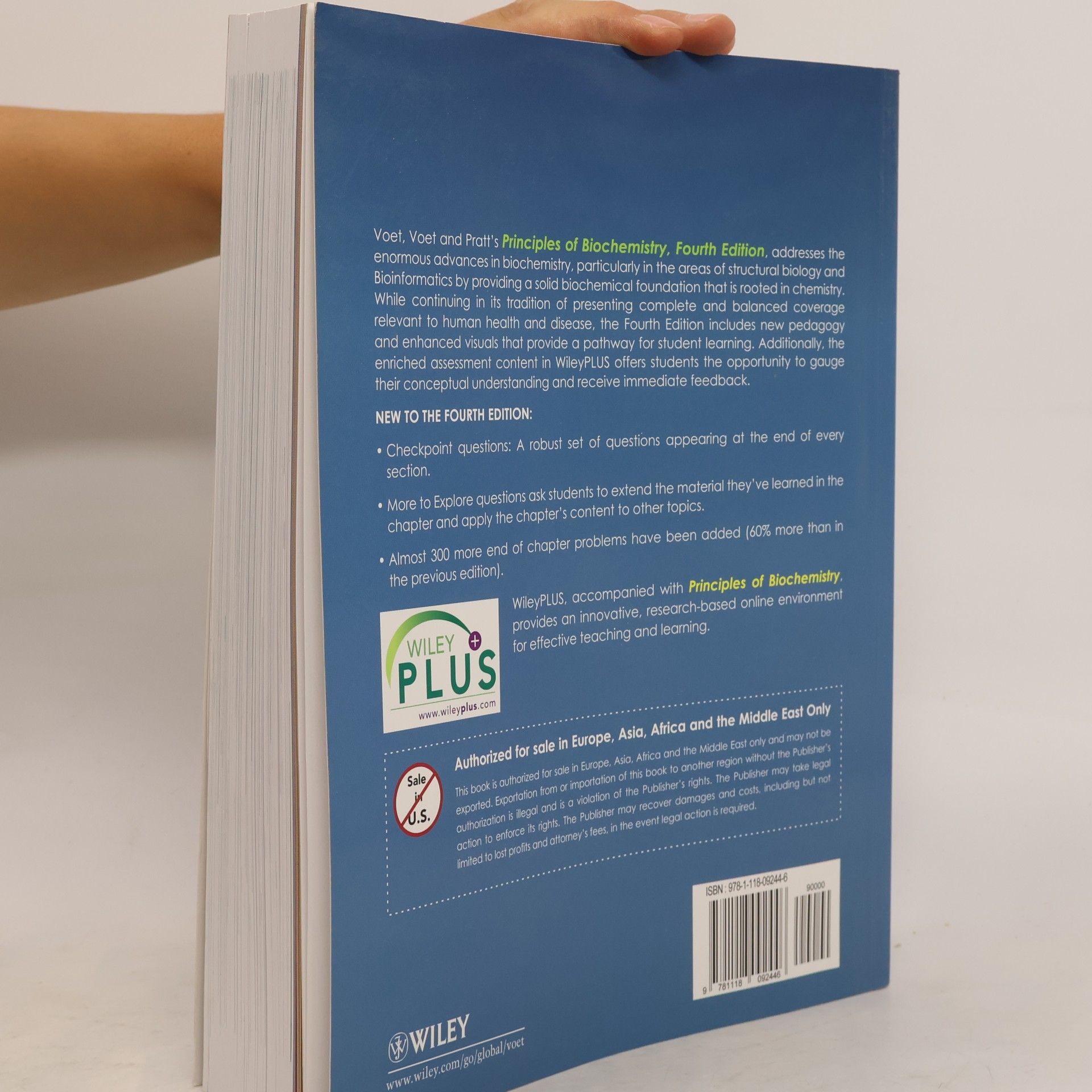 Donald Voet Principles of biochemistry : international student version