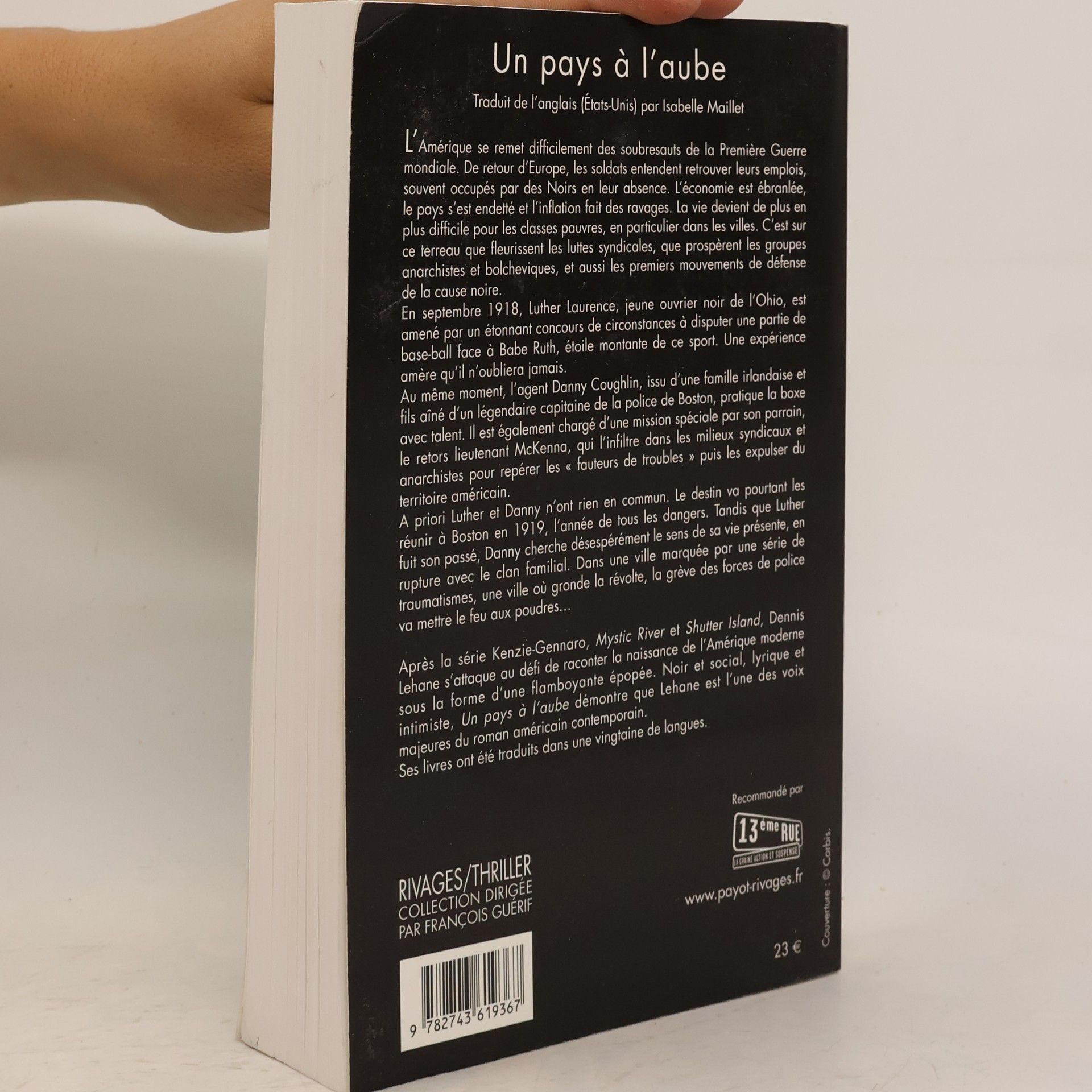Dennis Lehane Un pays à l'aube