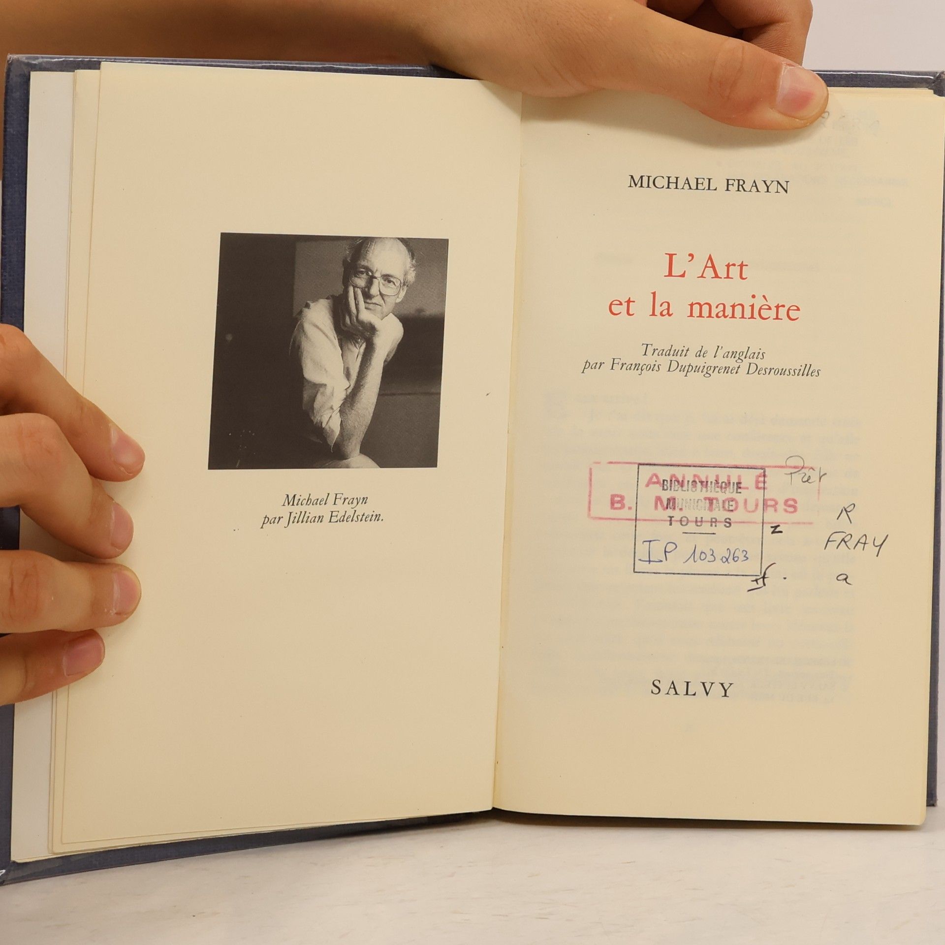 Michael Frayn L'Art et la manière