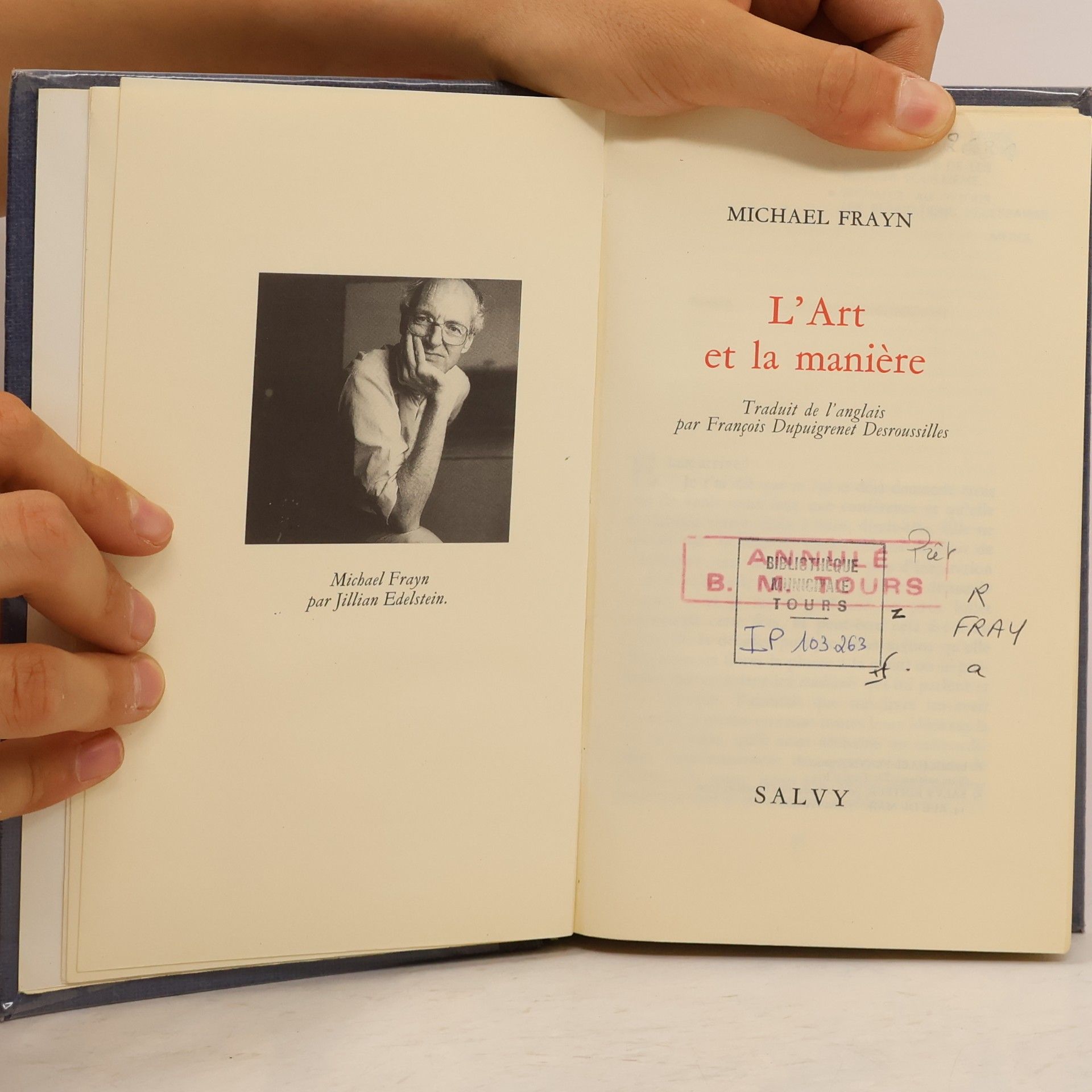 Michael Frayn L'Art et la manière