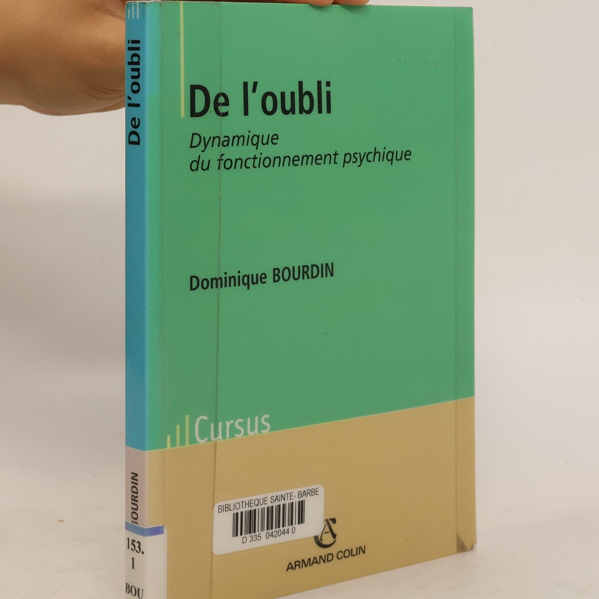 BOURDIN L'oubli