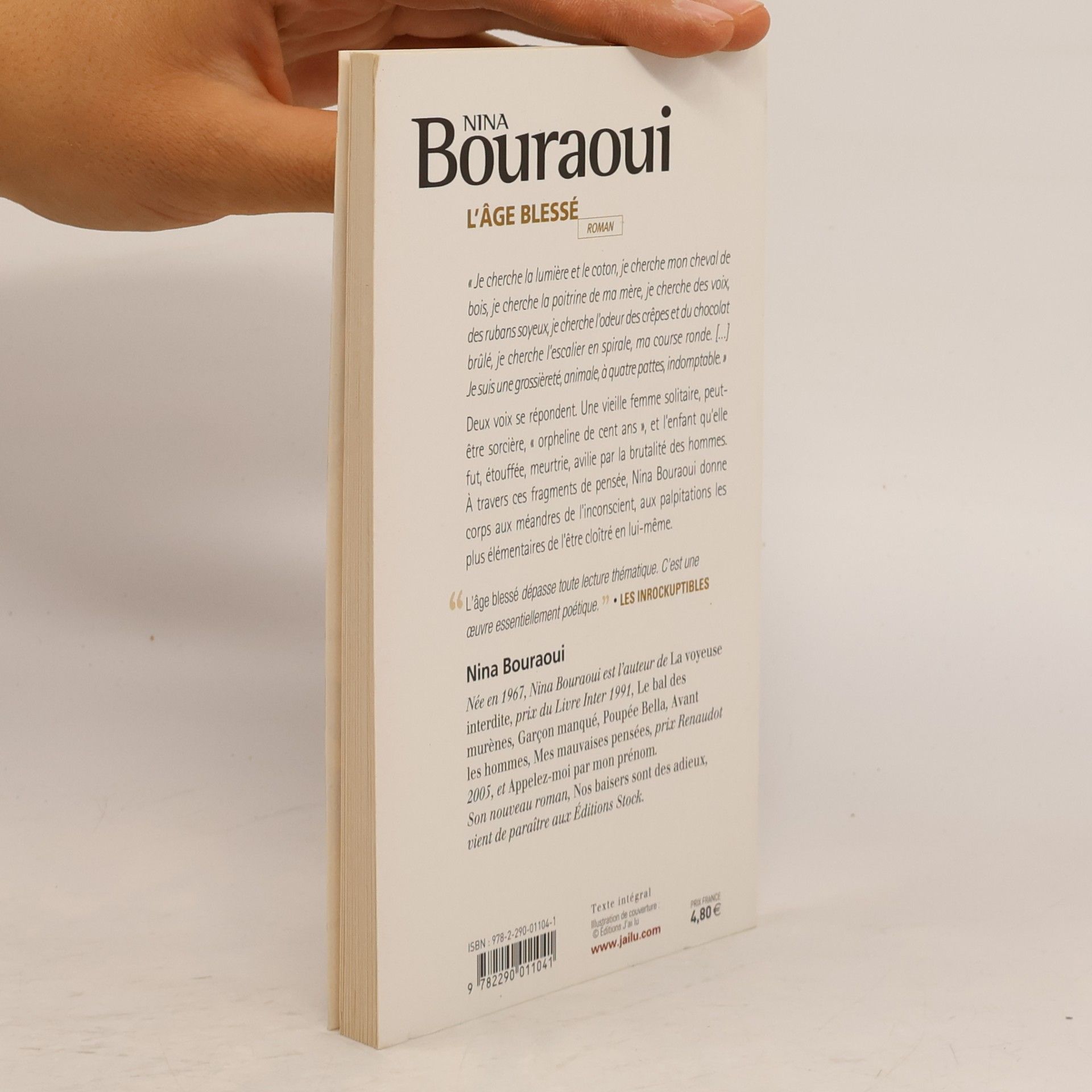 Nina Bouraoui L’Âge blessé