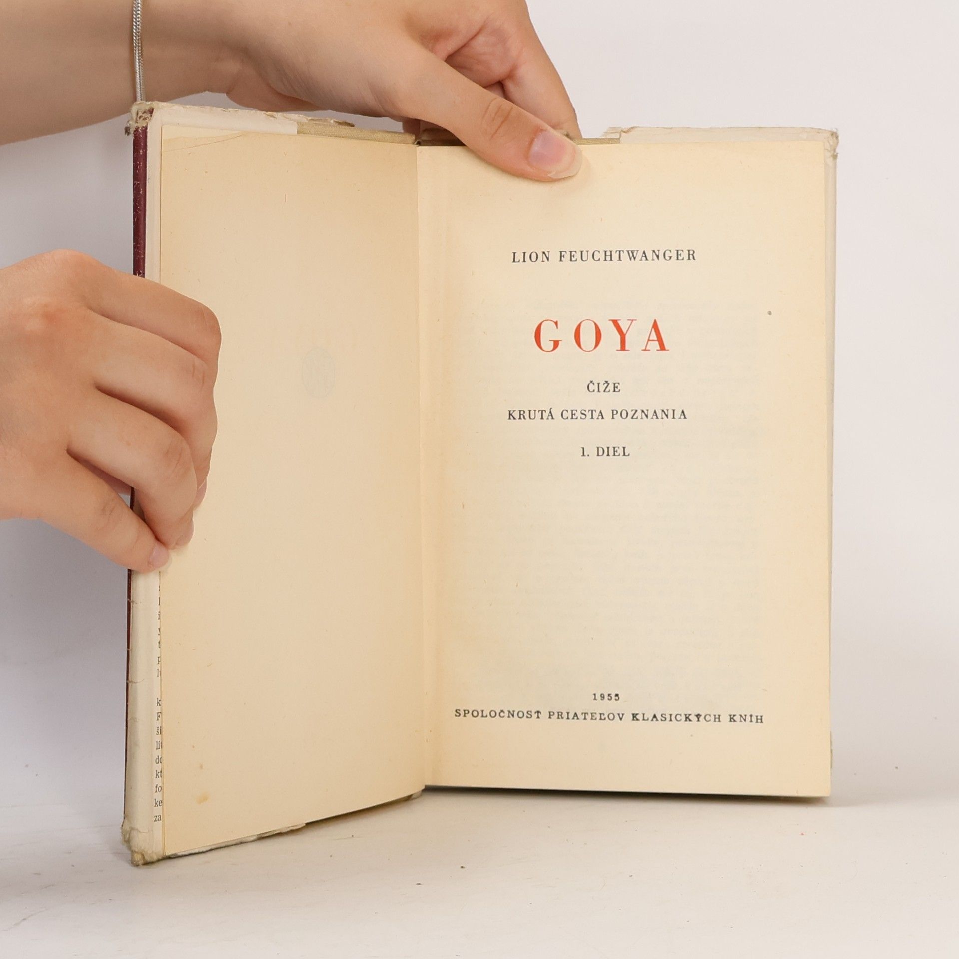 Lion Feuchtwanger Goya 1